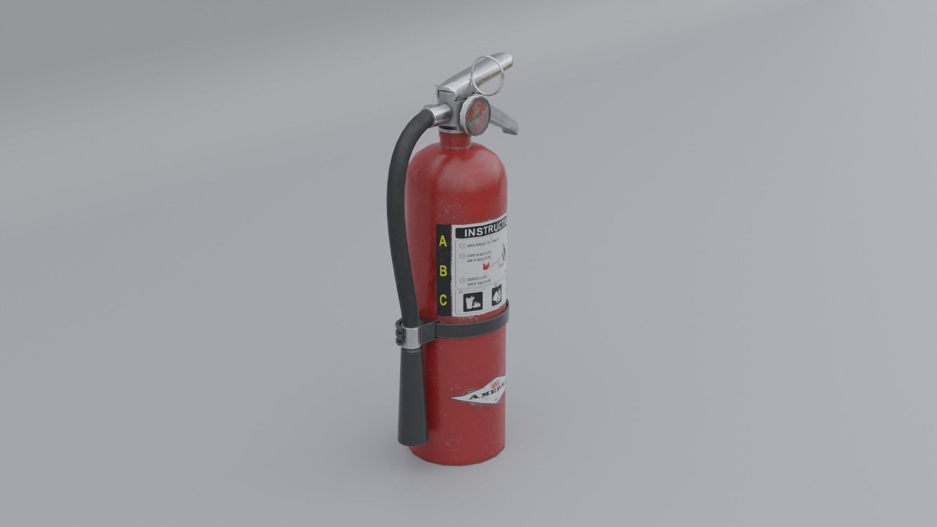 Fire Extinguisher Low-poly 3D model_3