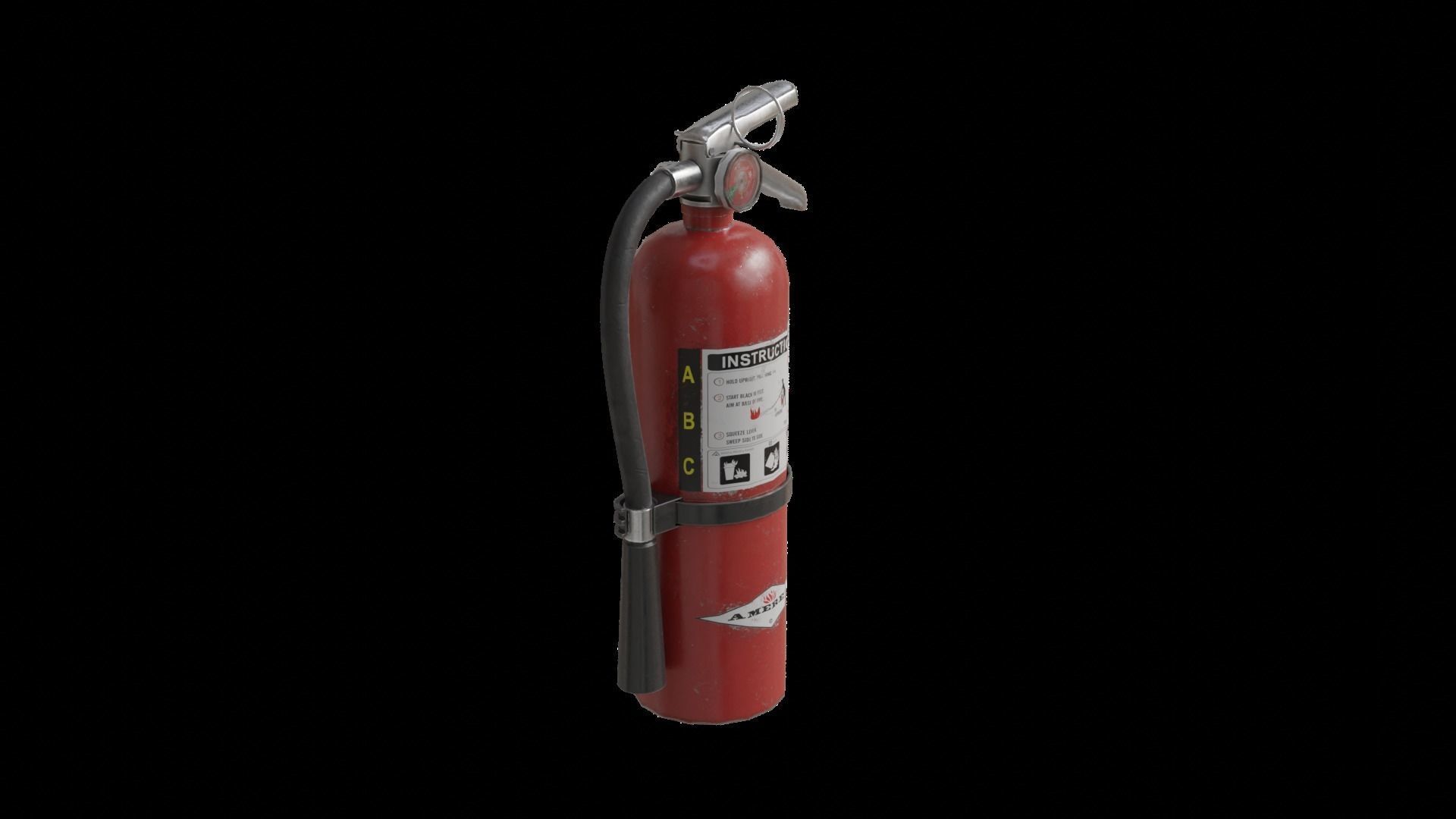 Fire Extinguisher Low-poly 3D model_9