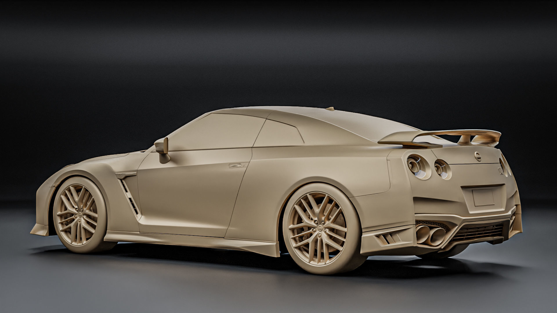 Nissan GTR R35 2022 3D model_24