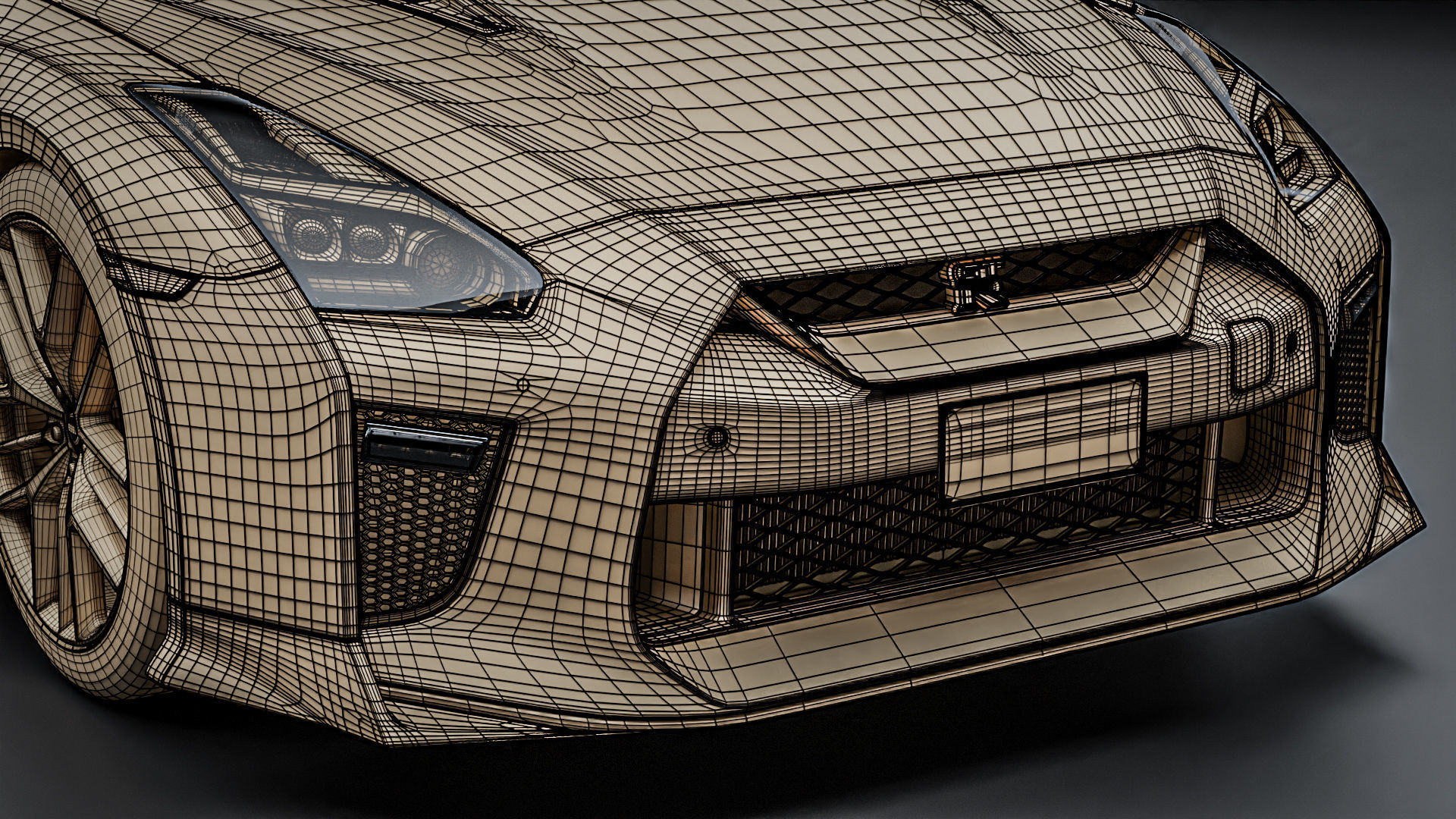 Nissan GTR R35 2022 3D model_29