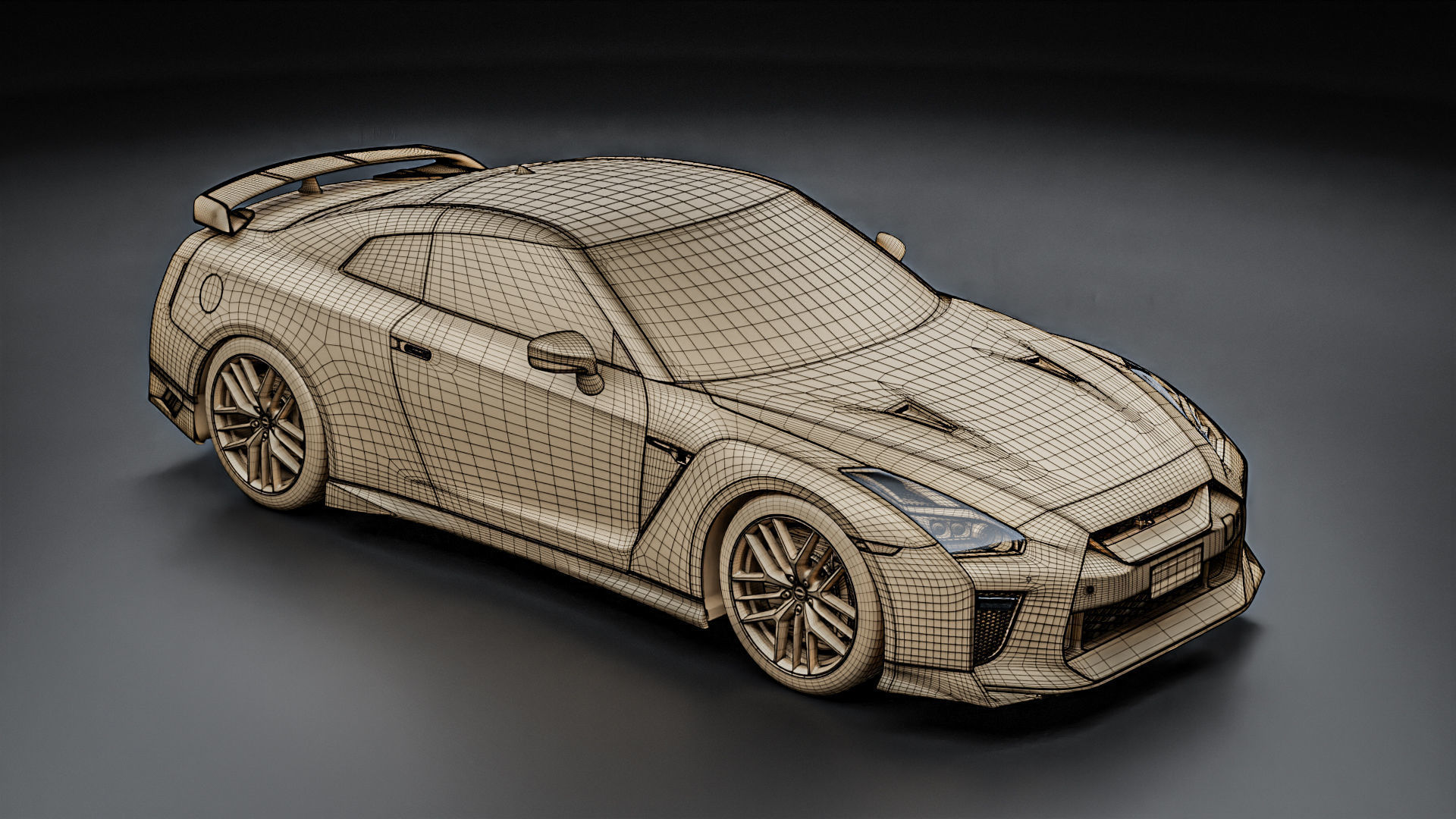 Nissan GTR R35 2022 3D model_33
