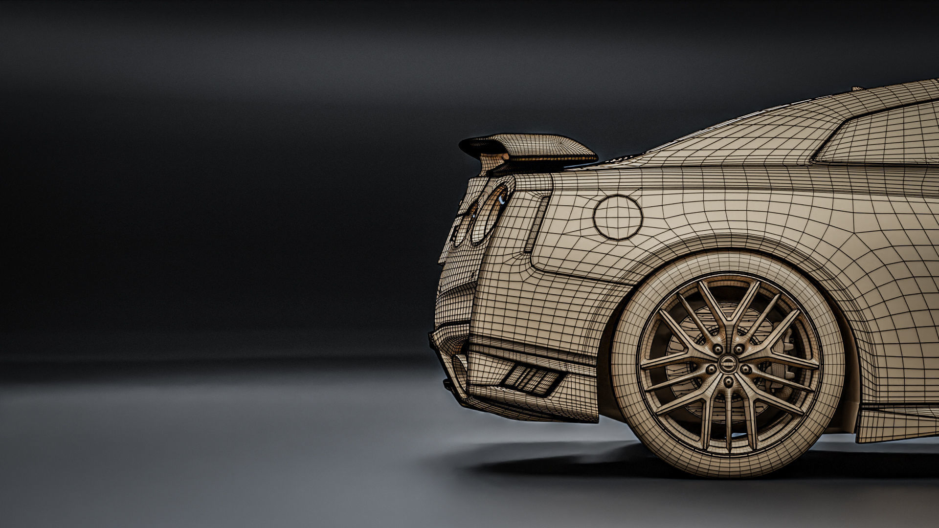 Nissan GTR R35 2022 3D model_35