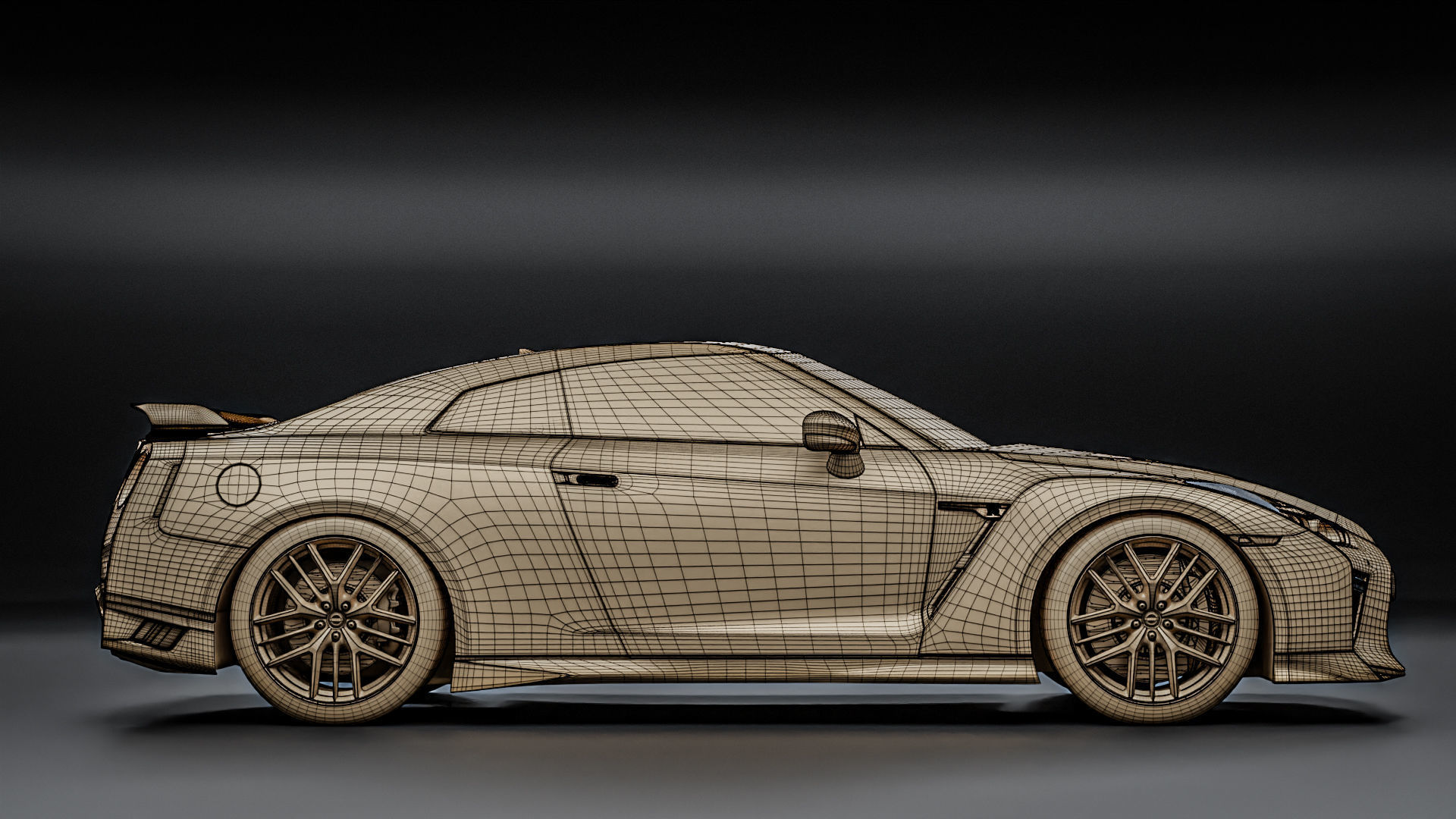 Nissan GTR R35 2022 3D model_28