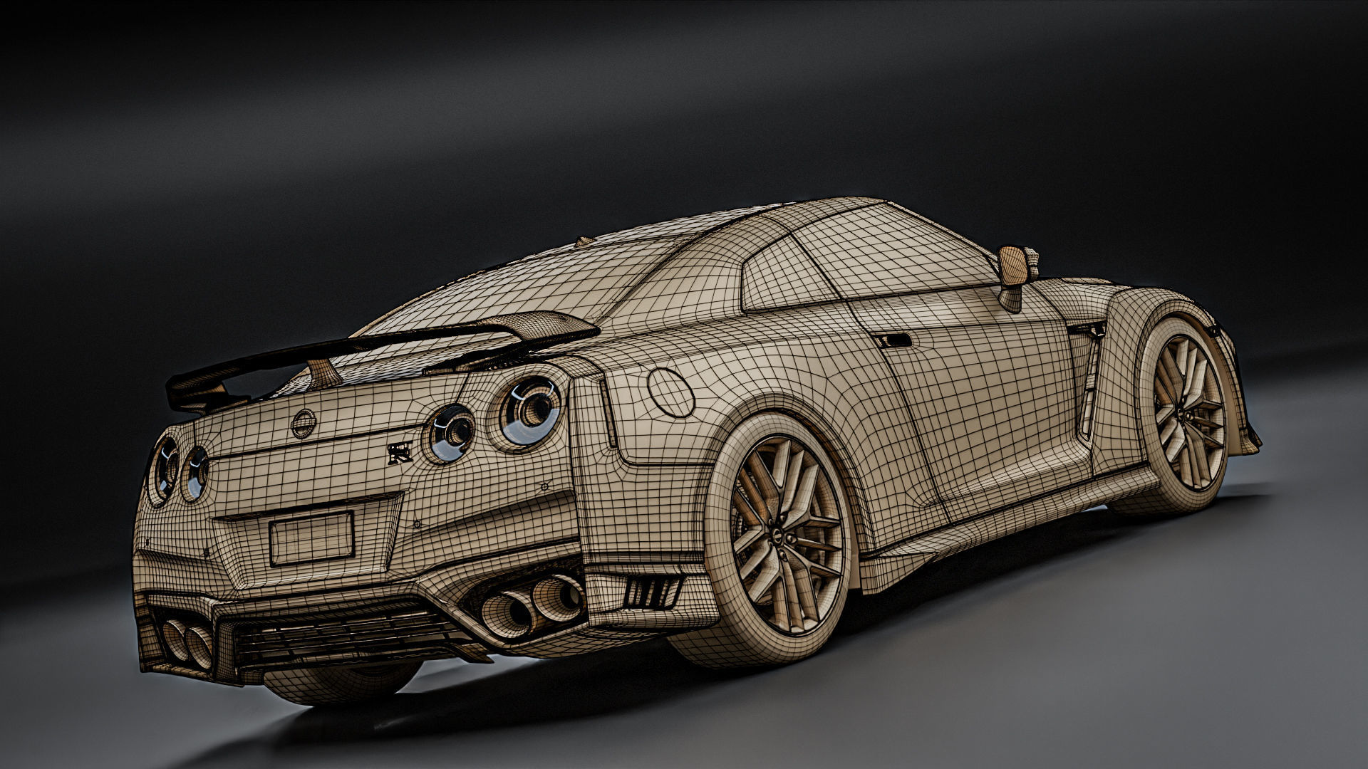 Nissan GTR R35 2022 3D model_27