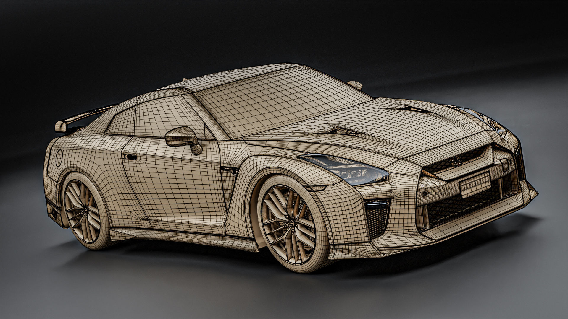 Nissan GTR R35 2022 3D model_25