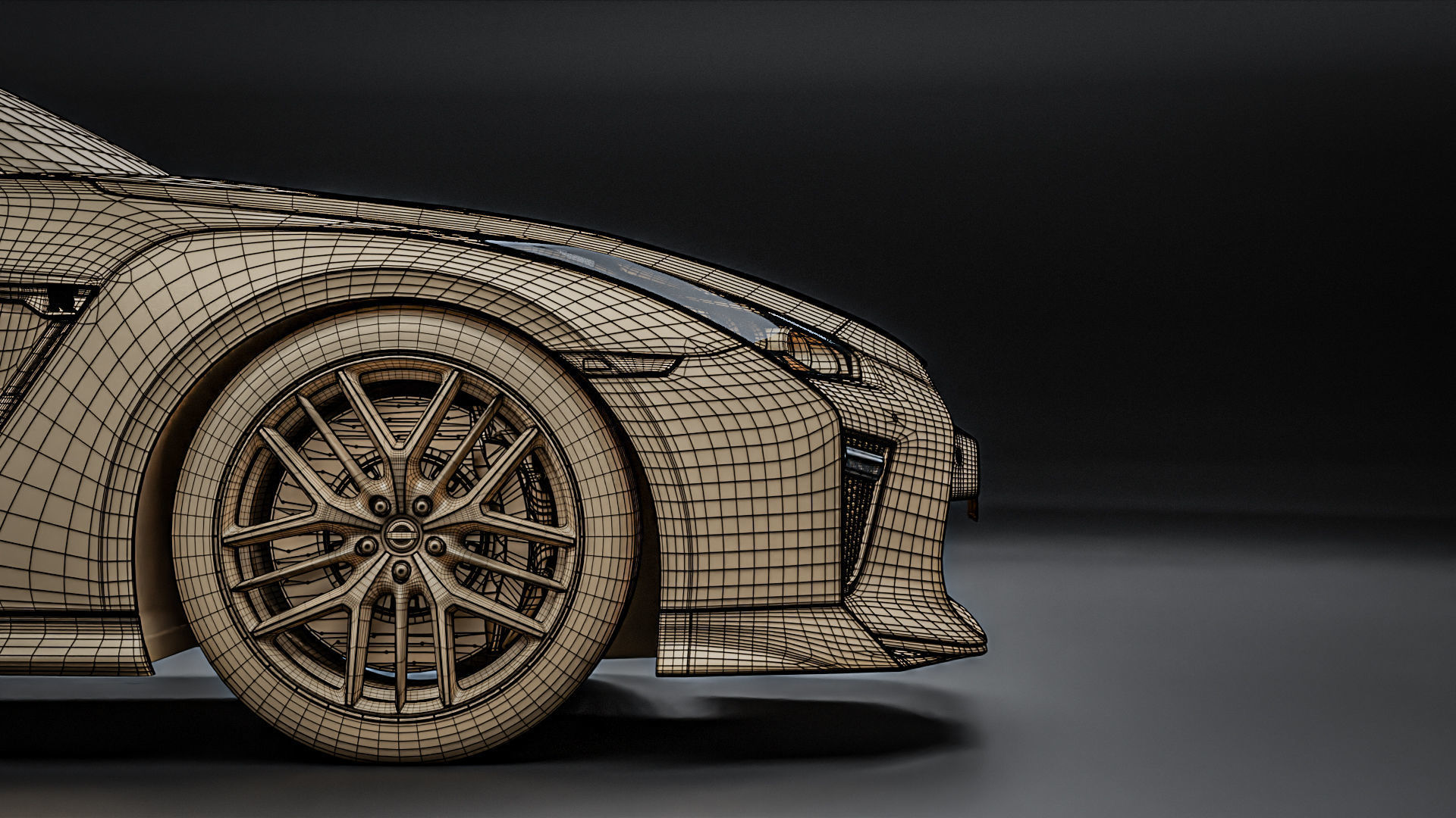 Nissan GTR R35 2022 3D model_34