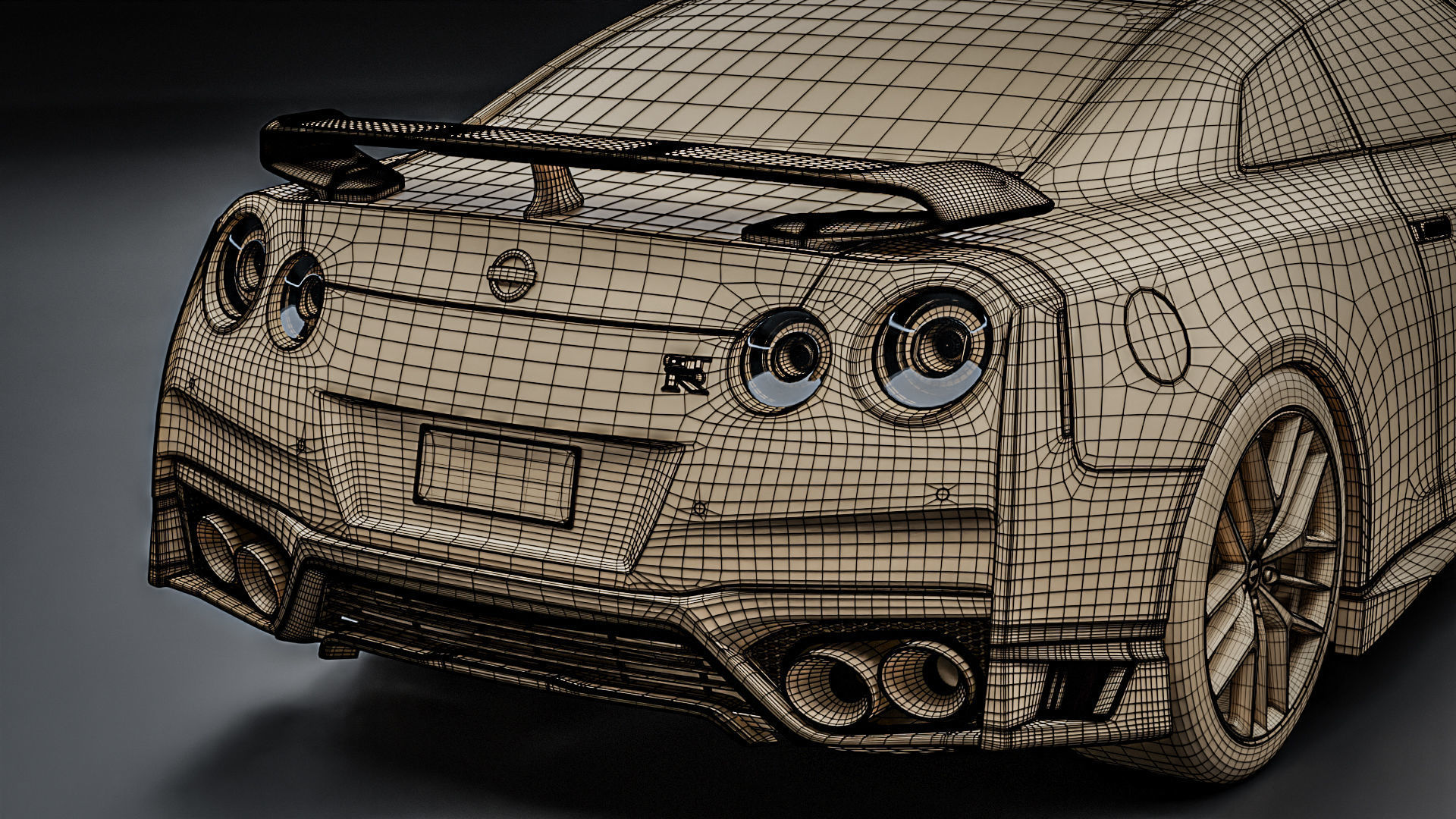 Nissan GTR R35 2022 3D model_30