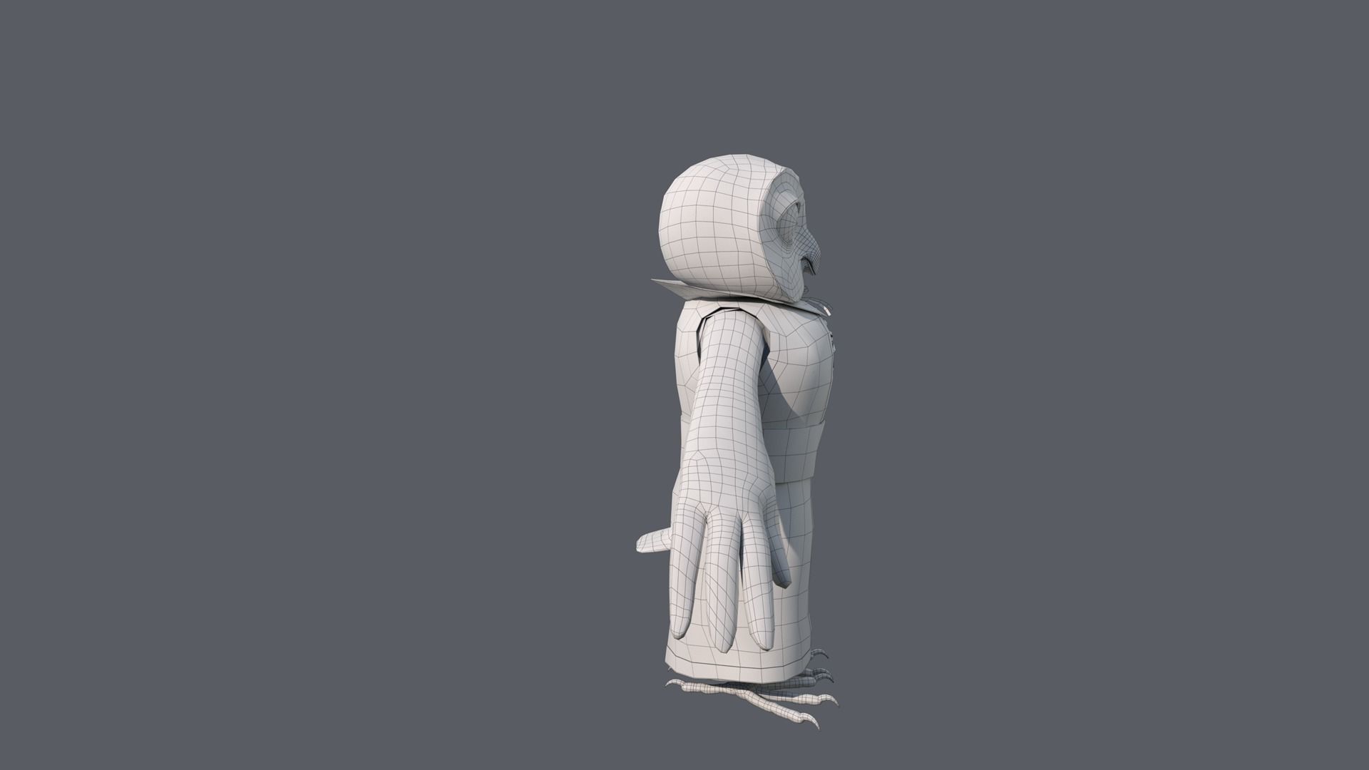 Cartoon Owl Rigged 3D model_24