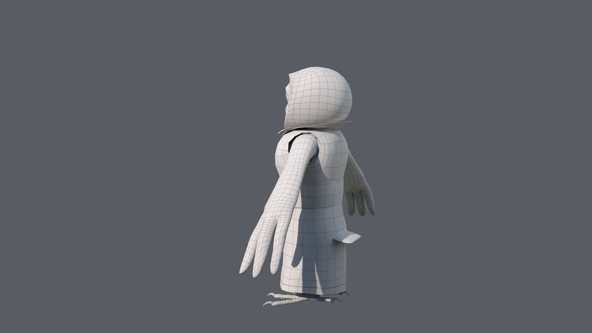 Cartoon Owl Rigged 3D model_27