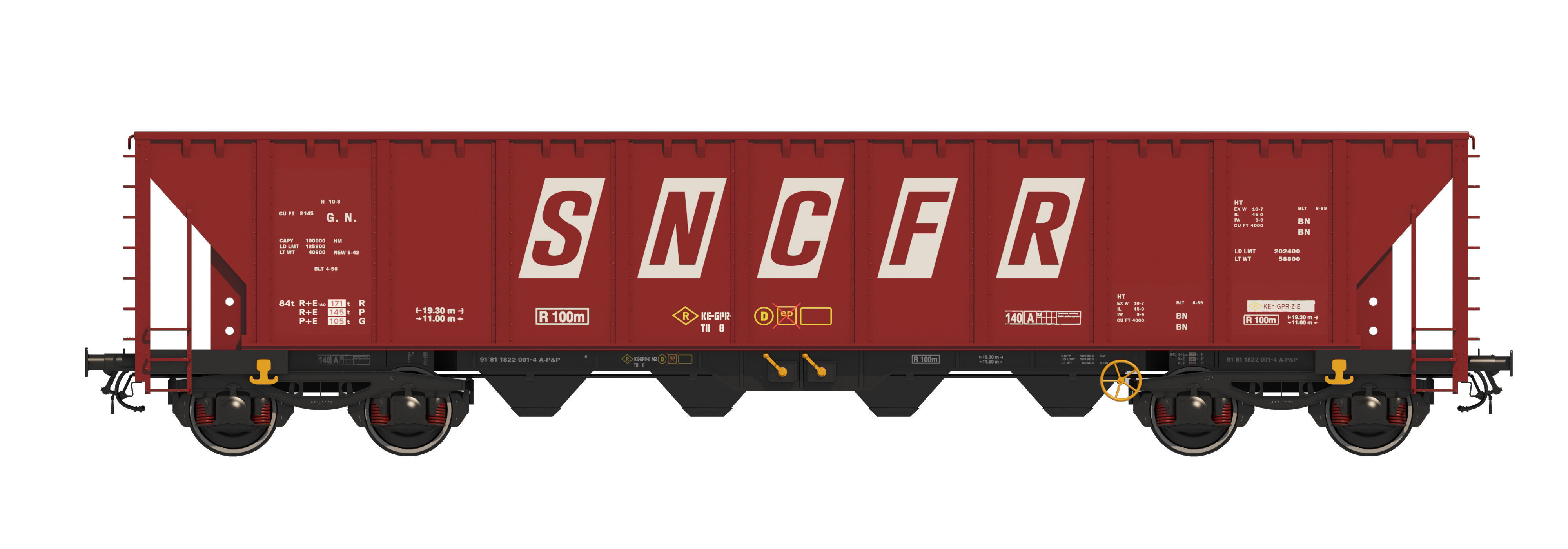 train wagons pack 3D model_19