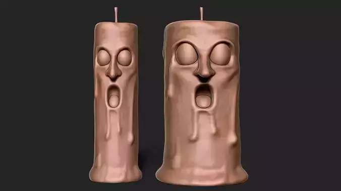 Candles candle with face