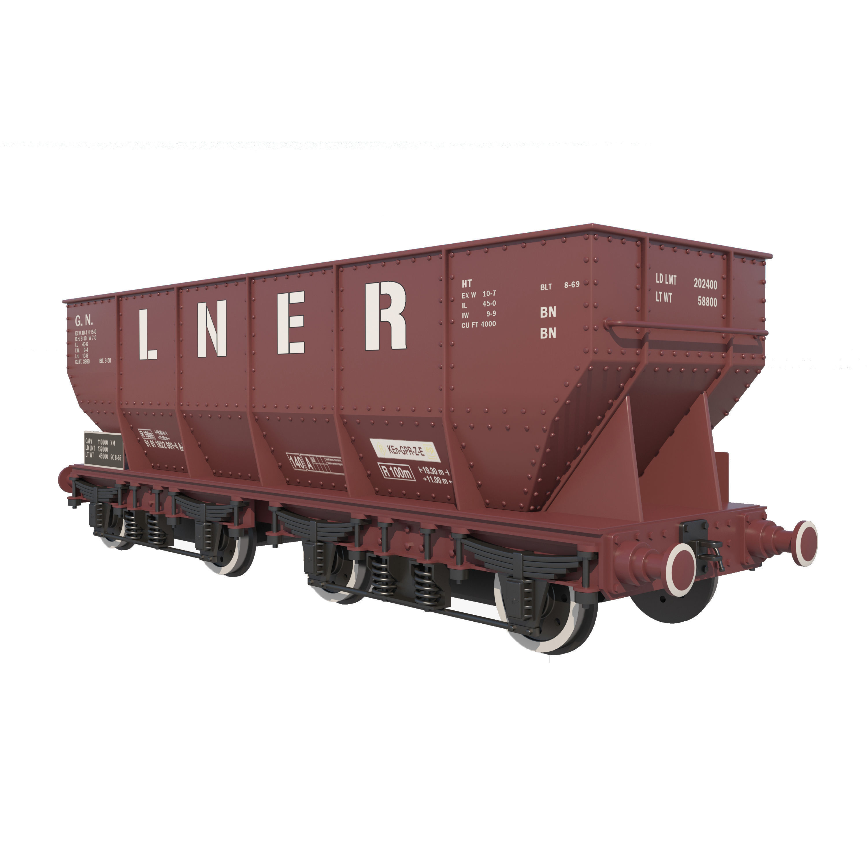 wagons pack 3D model_13