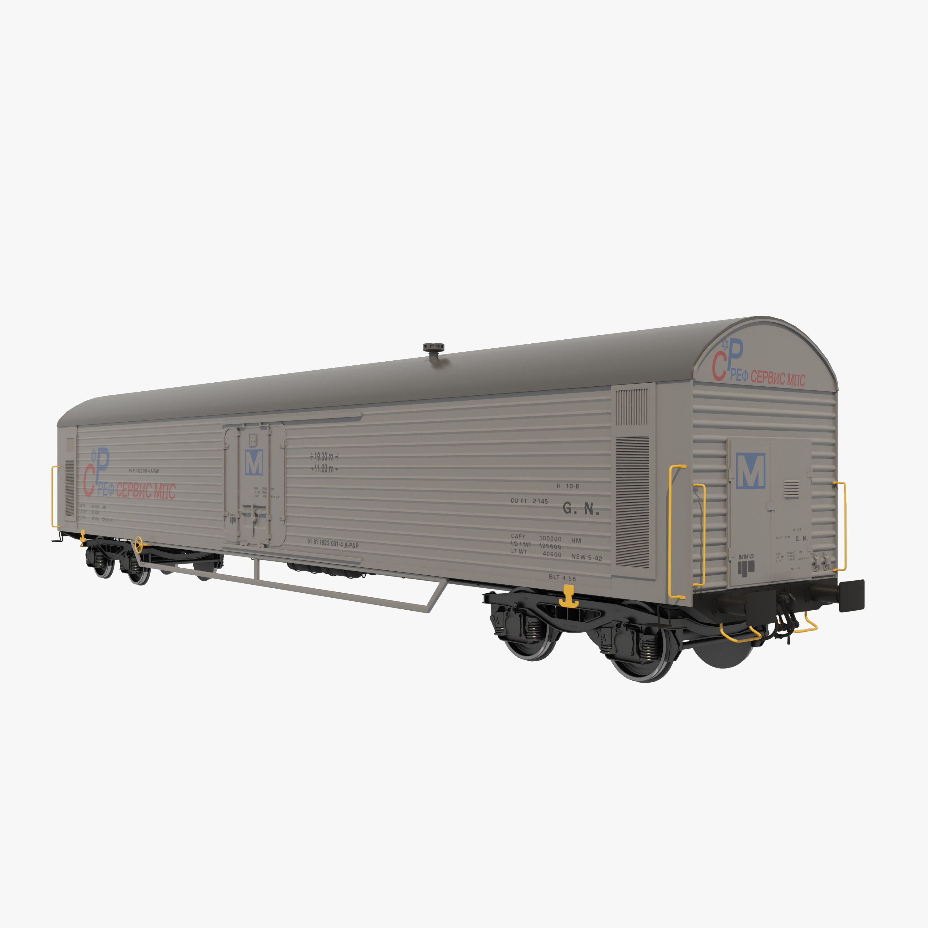 wagons pack 3D model_4