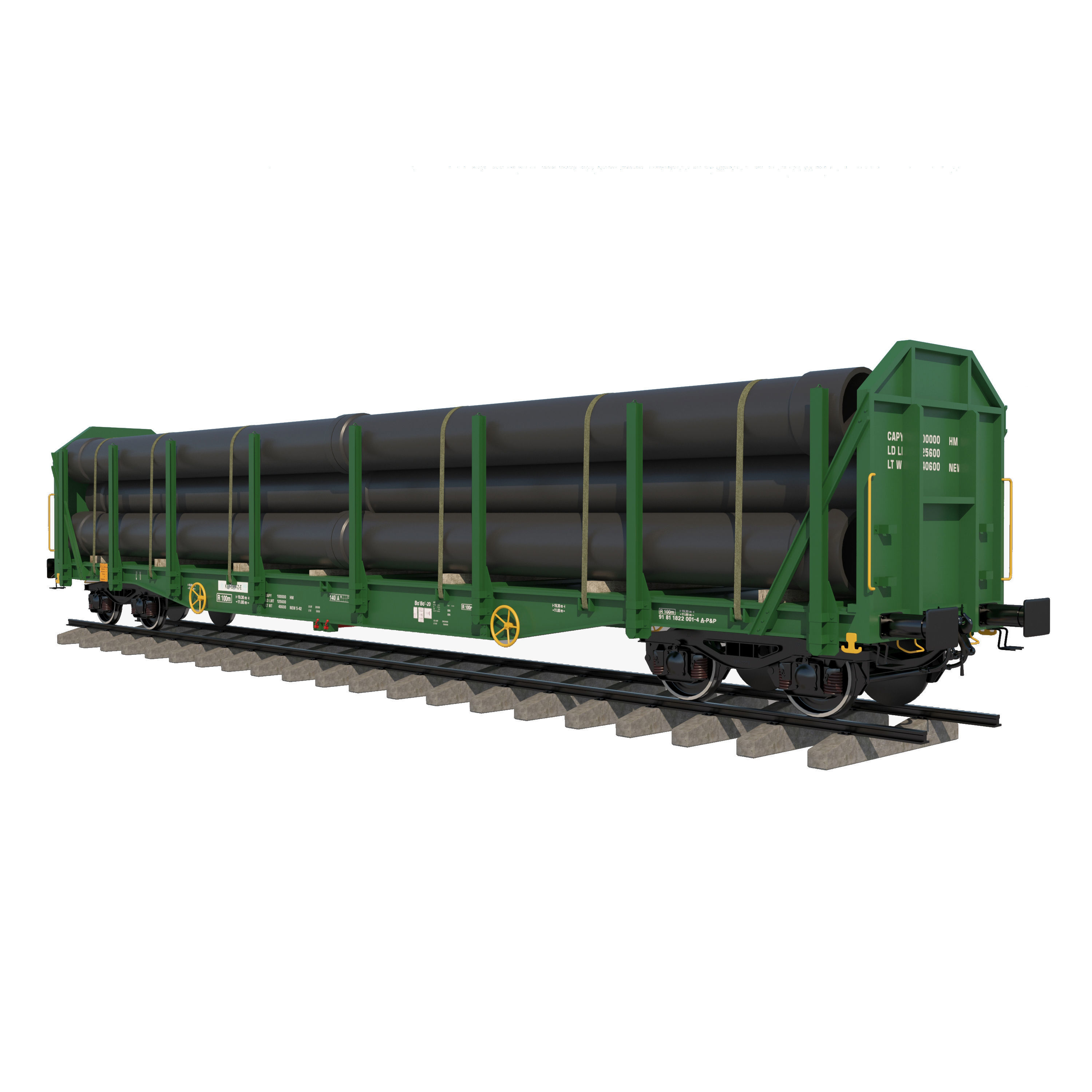 wagons pack 3D model_19