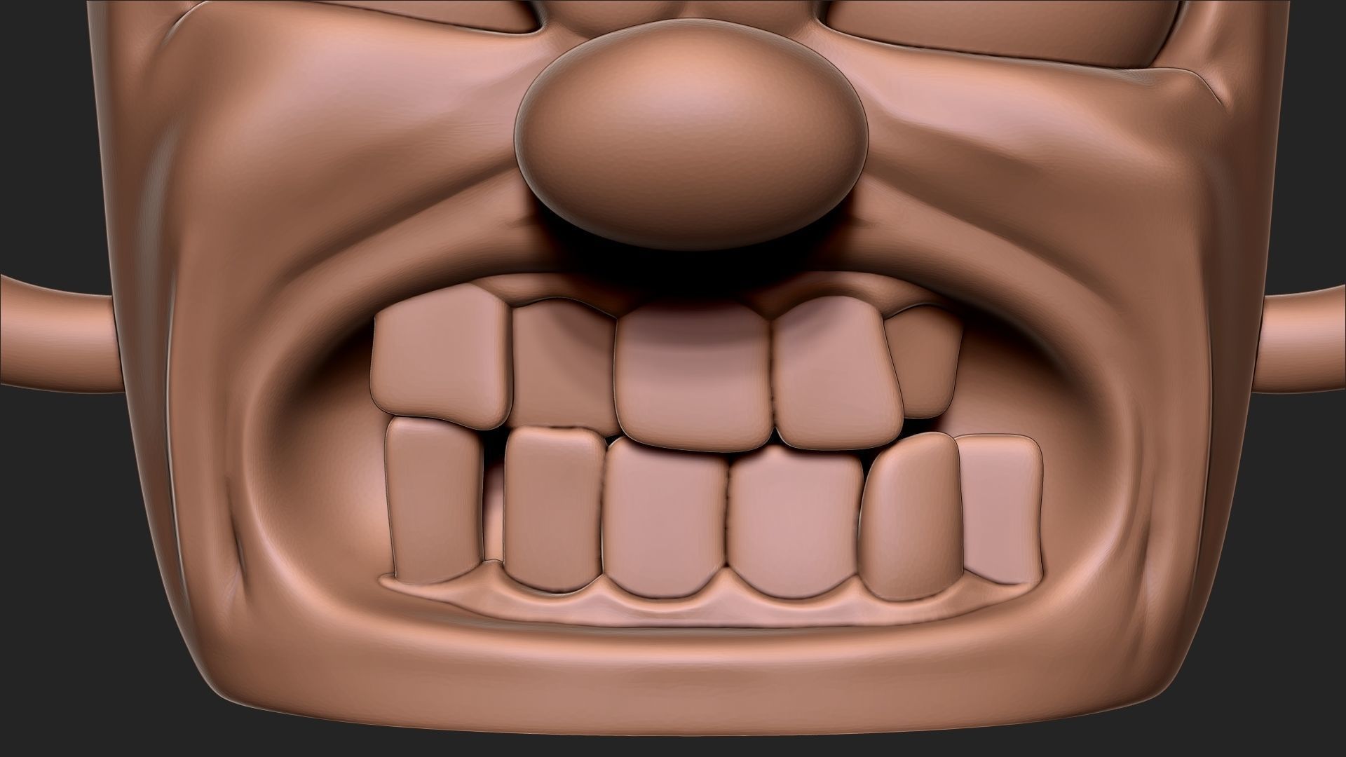 Angry french fries 3D print model_4