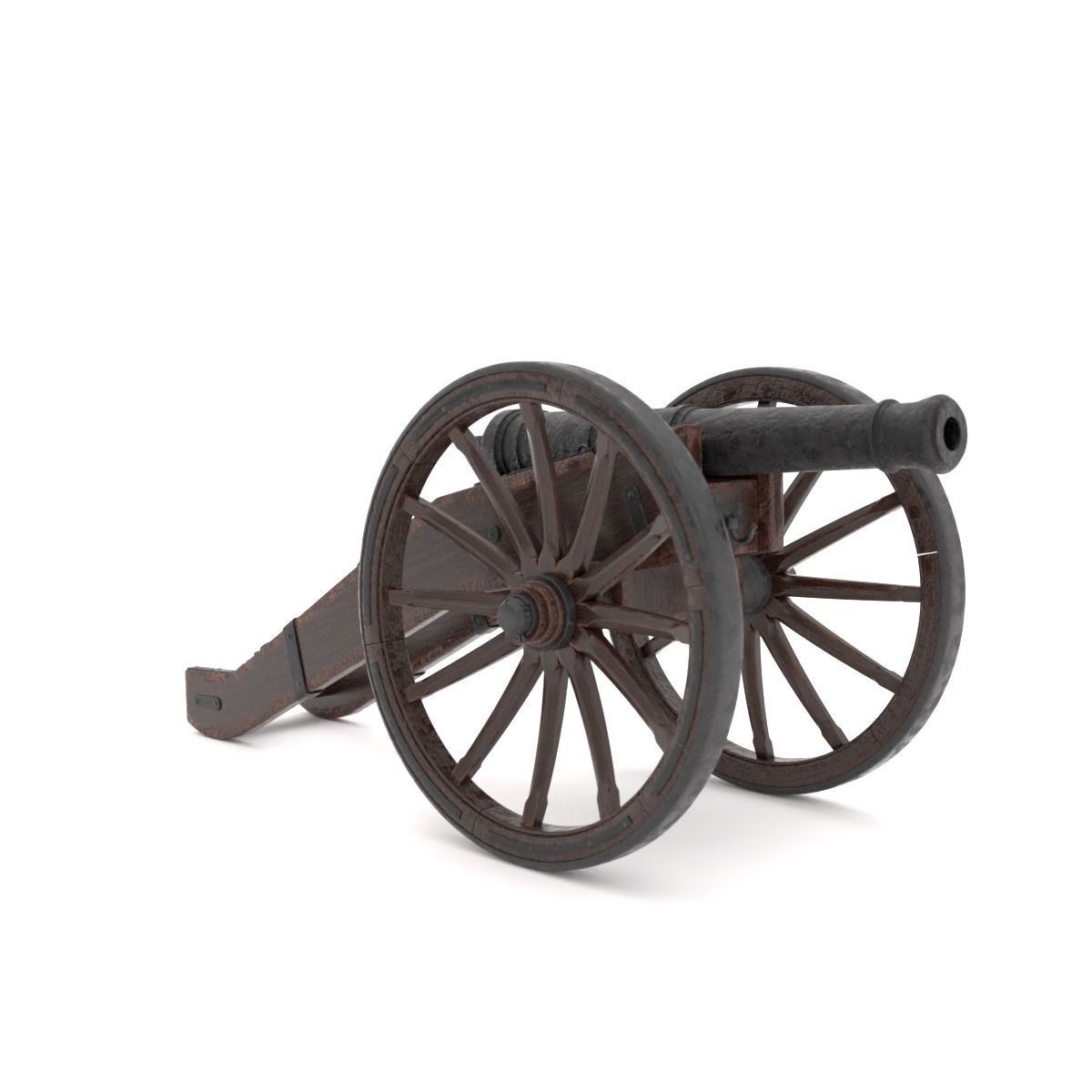 realistic cannon 3D model_1