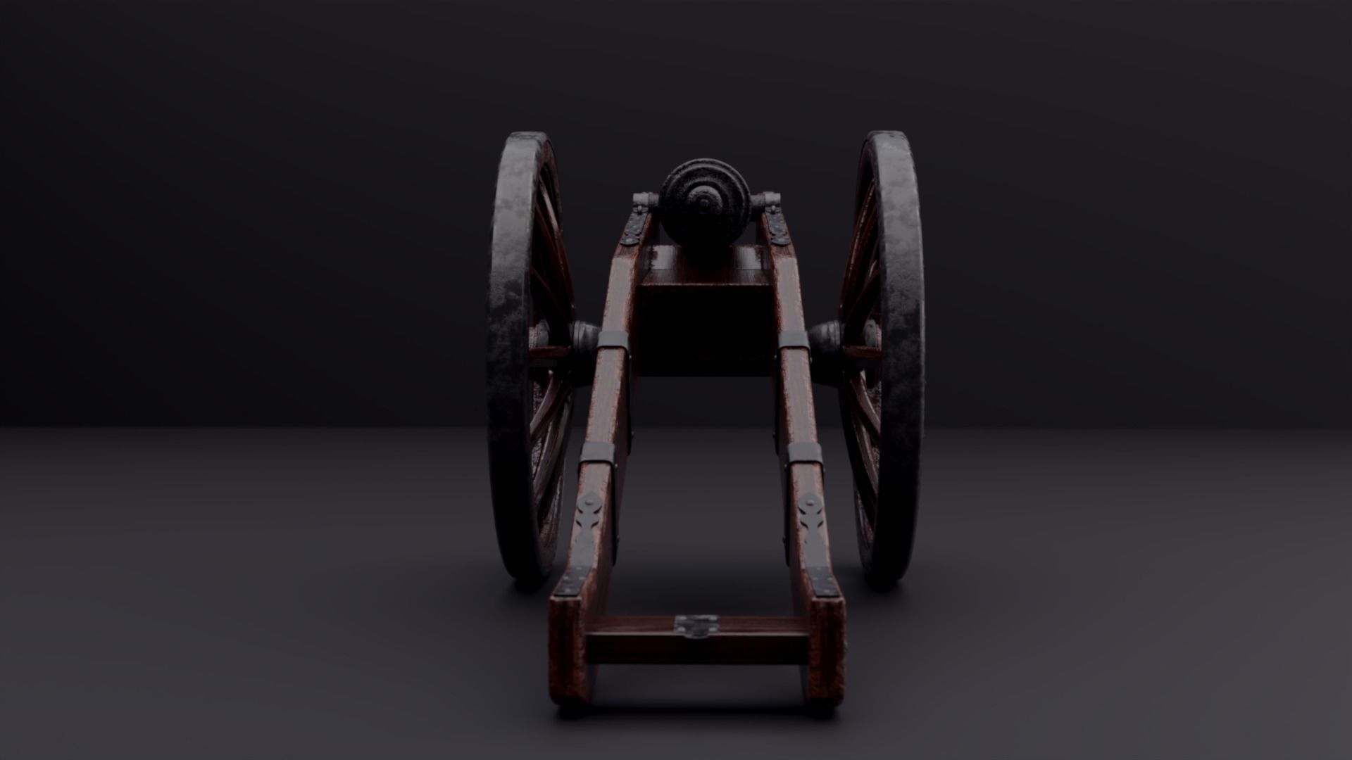 realistic cannon 3D model_3
