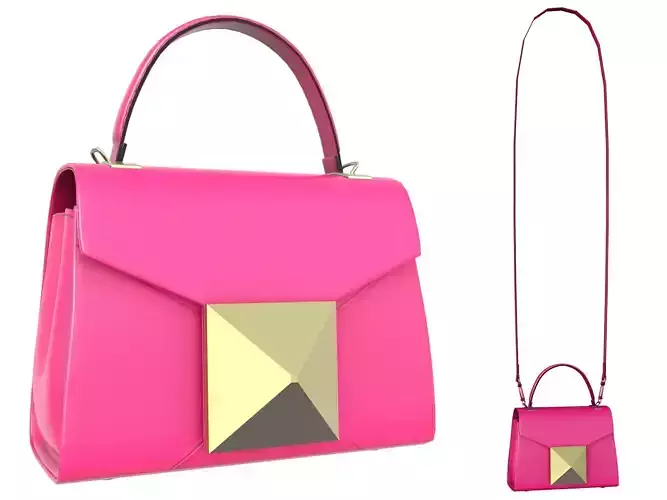 Valentino One Stud Mini Bag - Low-poly 3D model