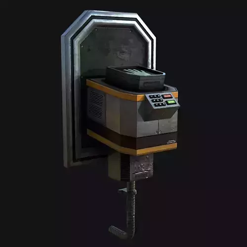 Sci-Fi Hand Lock Low-poly 3D model Sci-Fi Hand Lock Low-poly 3D model