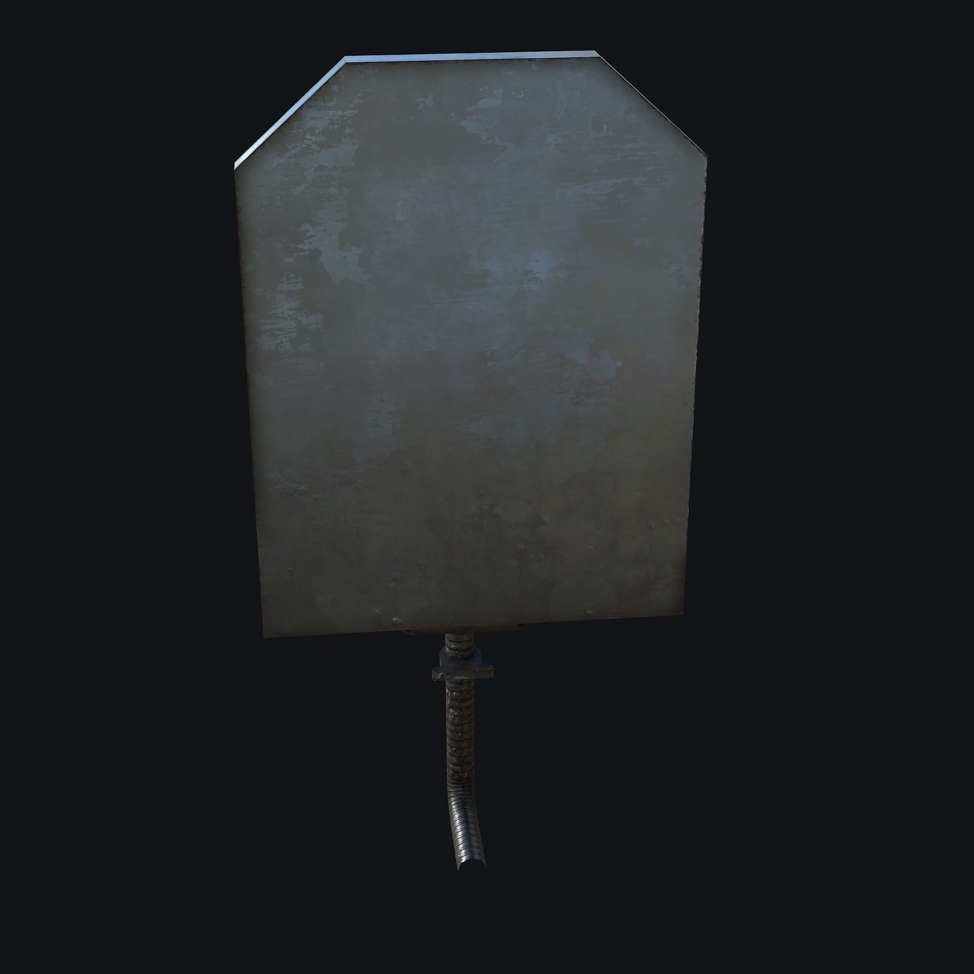 Sci-Fi Hand Lock Low-poly 3D model_6