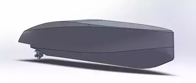 Motorboat hull solid