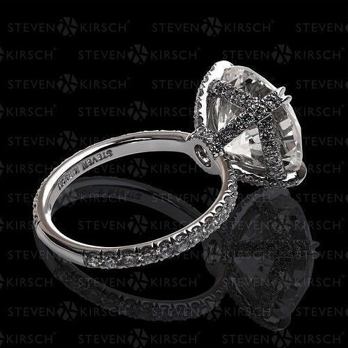 YD327 diamond ring 3D print model