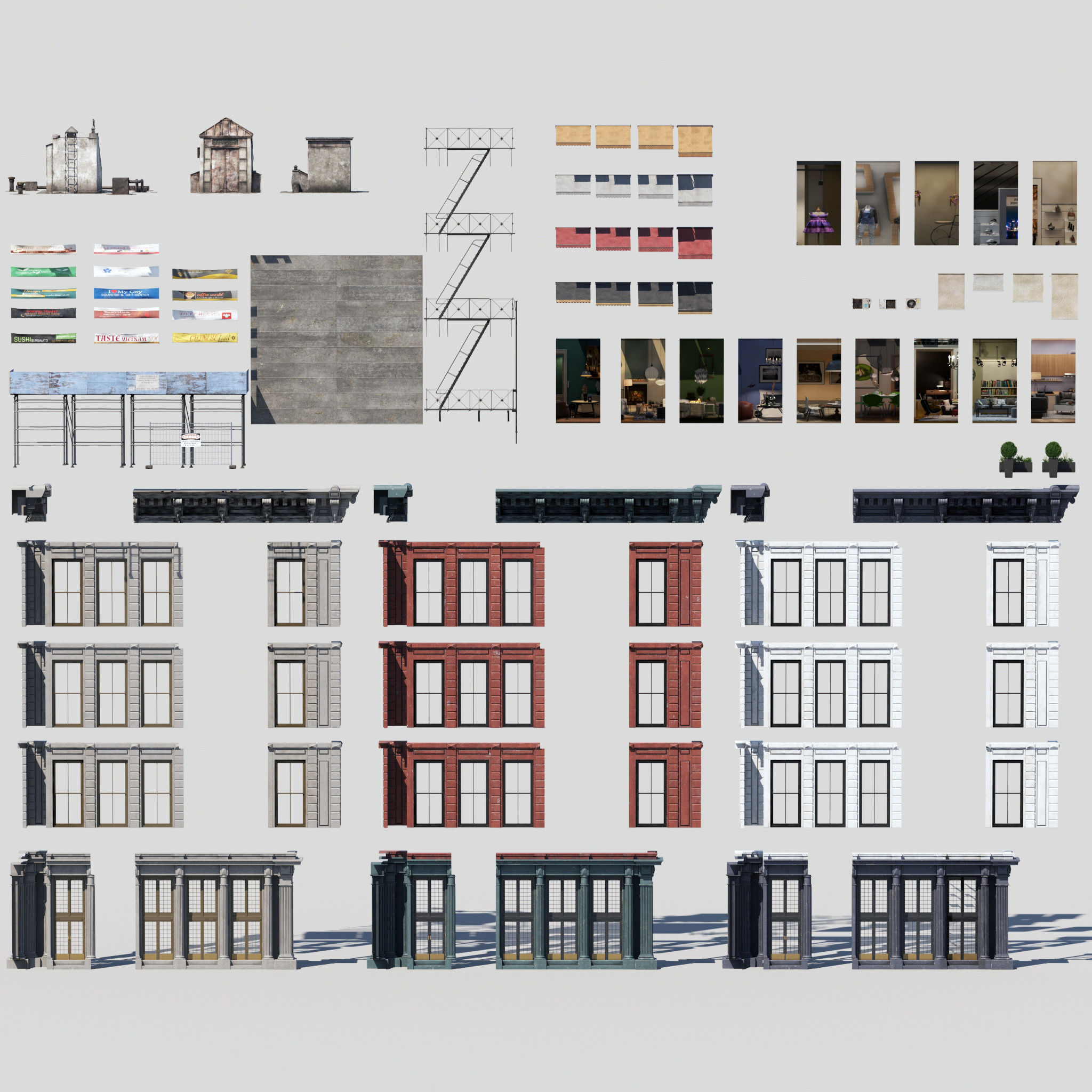 Archmodels vol 267 - collection of modular buildings 3D model_11