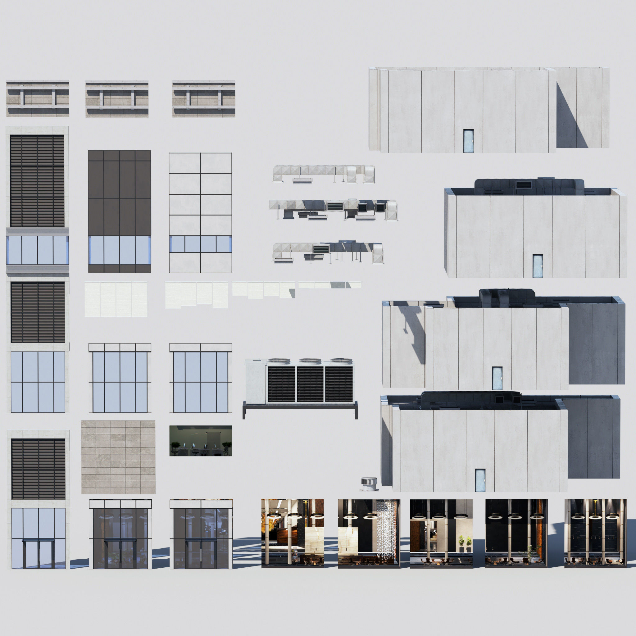 Archmodels vol 267 - collection of modular buildings 3D model_13