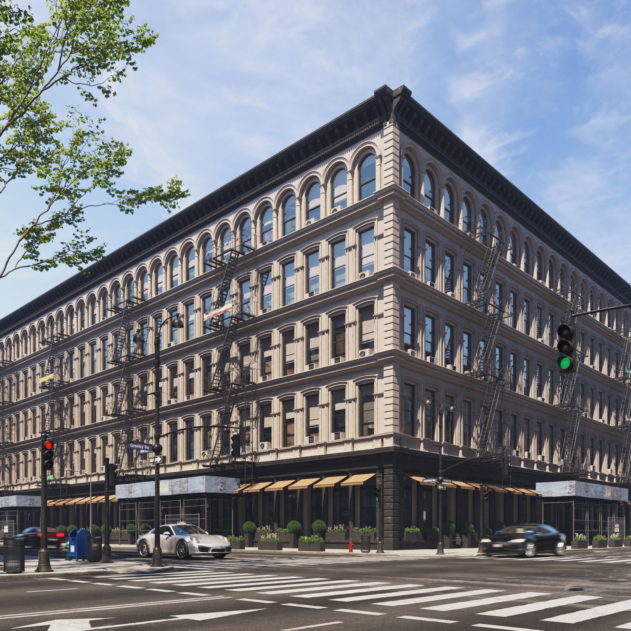 Archmodels vol 267 - collection of modular buildings 3D model_14