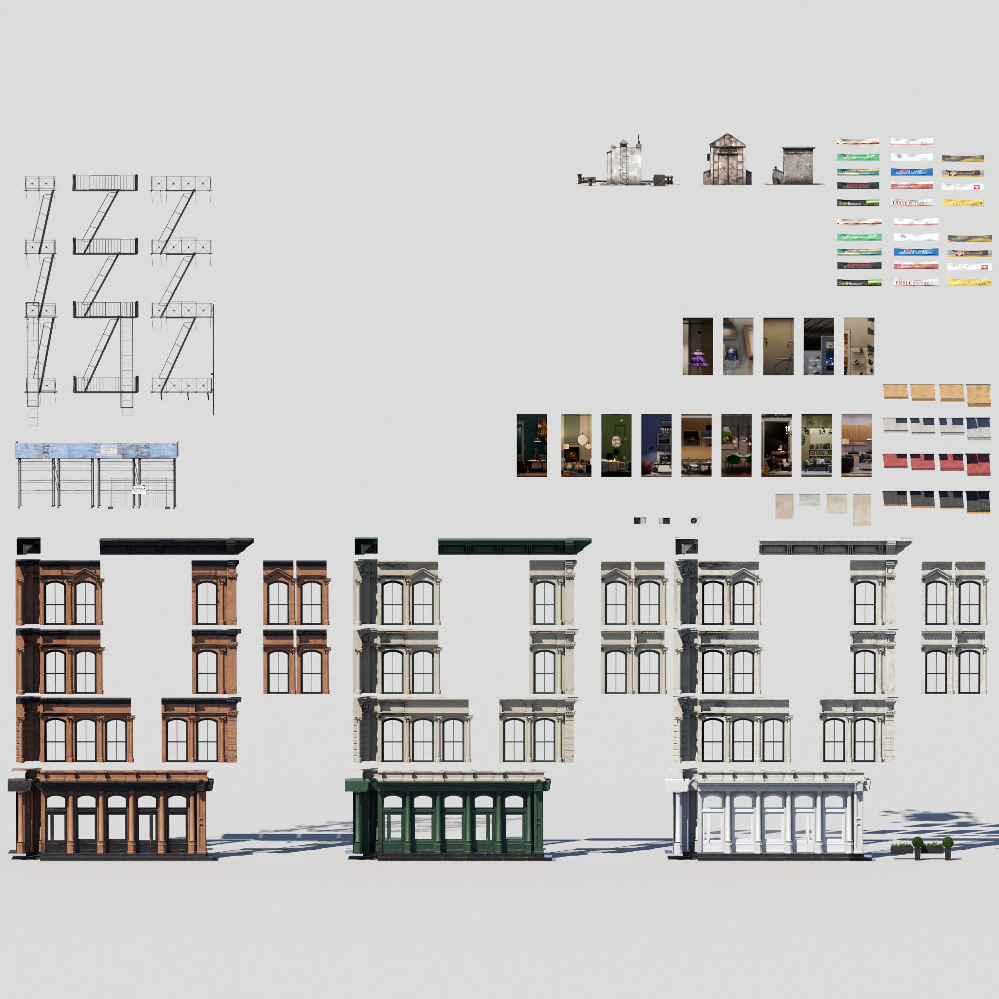 Archmodels vol 267 - collection of modular buildings 3D model_10