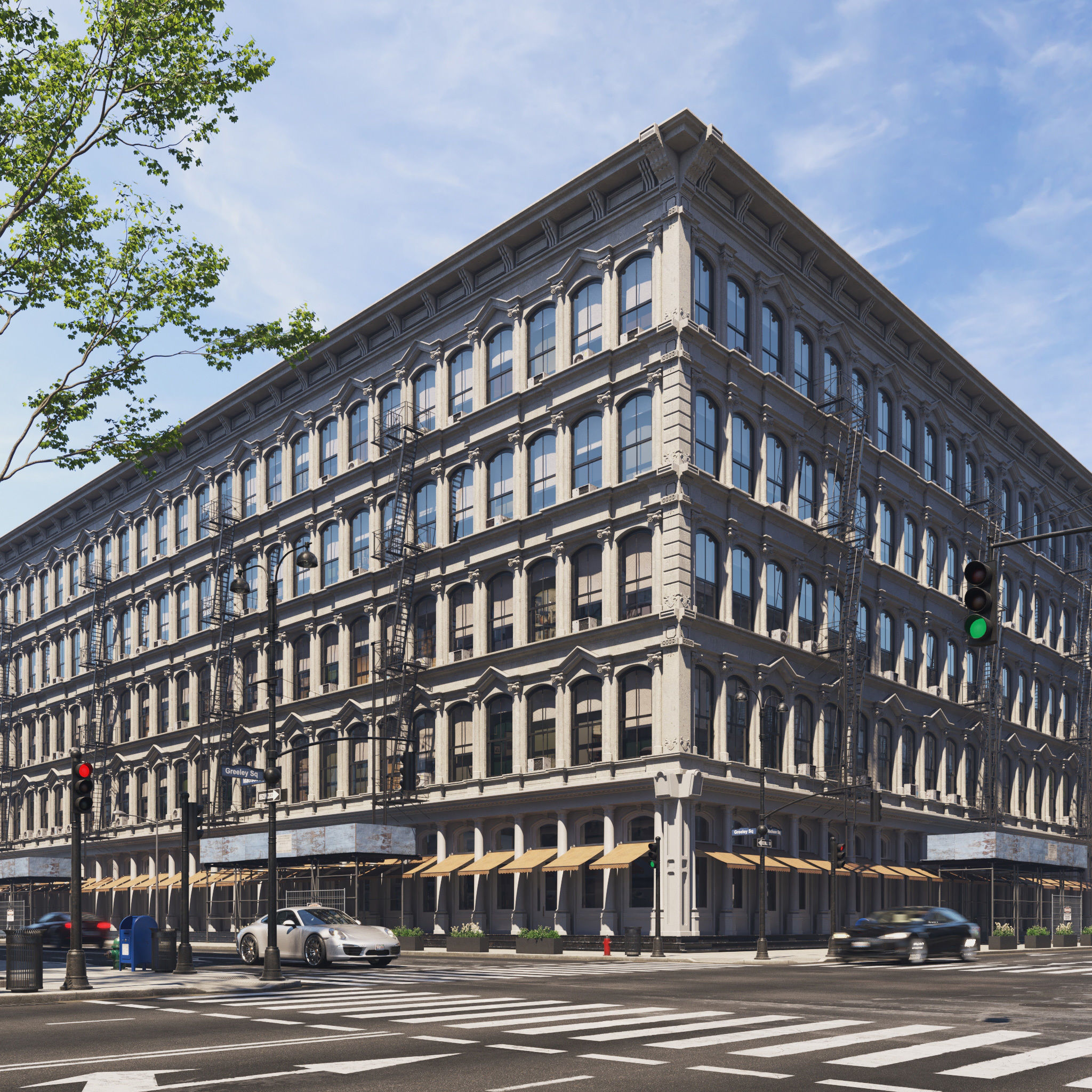 Archmodels vol 267 - collection of modular buildings 3D model_19