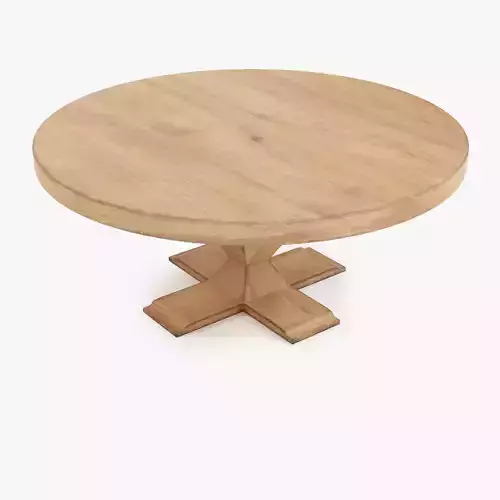 Zig-Zag Pedestal Table