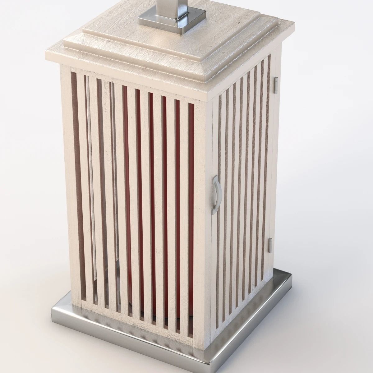 Wooden Look Patio Heater 3D model_3