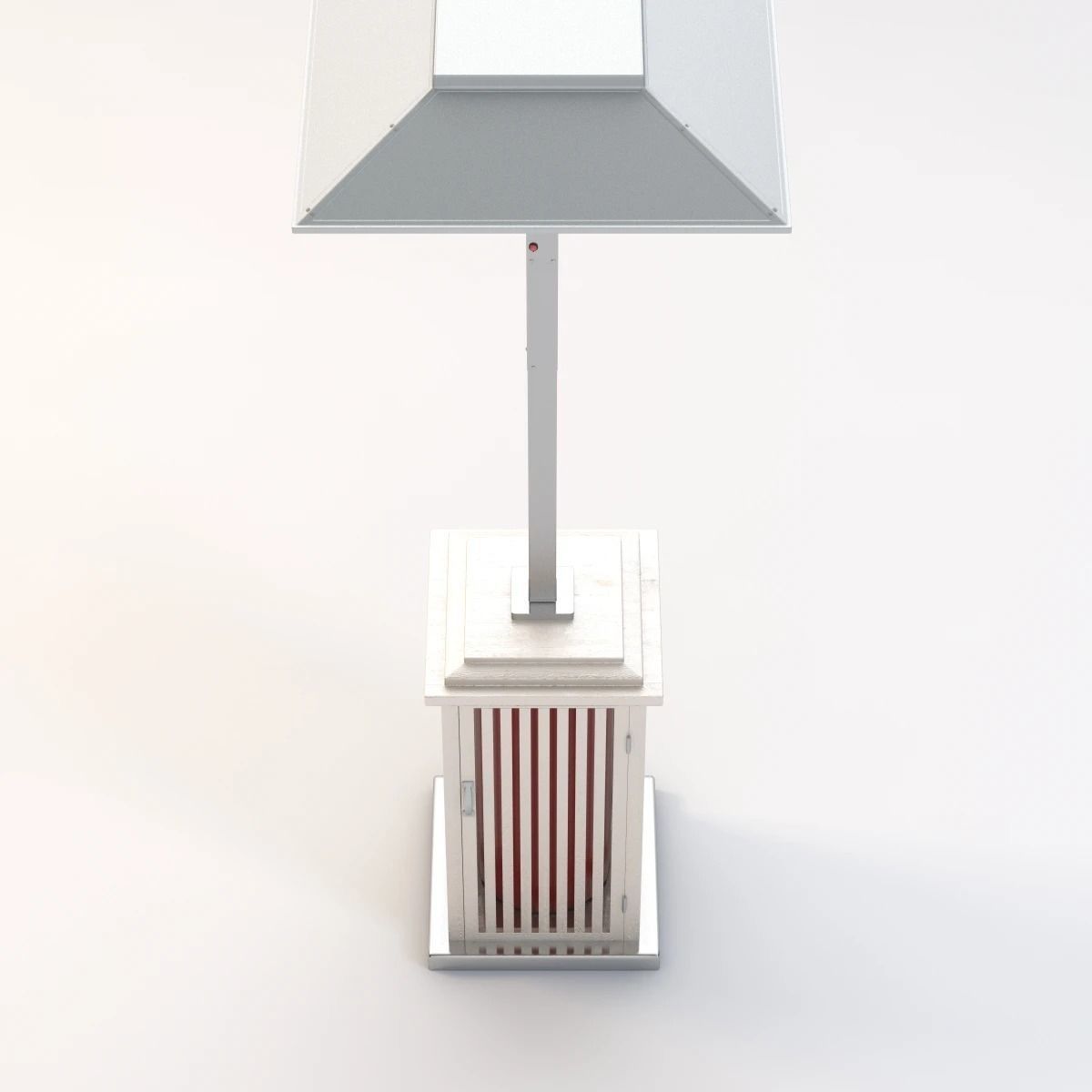 Wooden Look Patio Heater 3D model_8