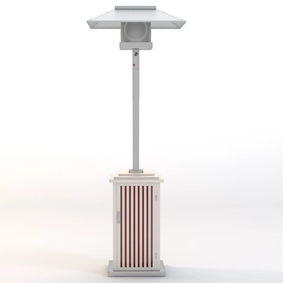 Wooden Look Patio Heater 3D model_9