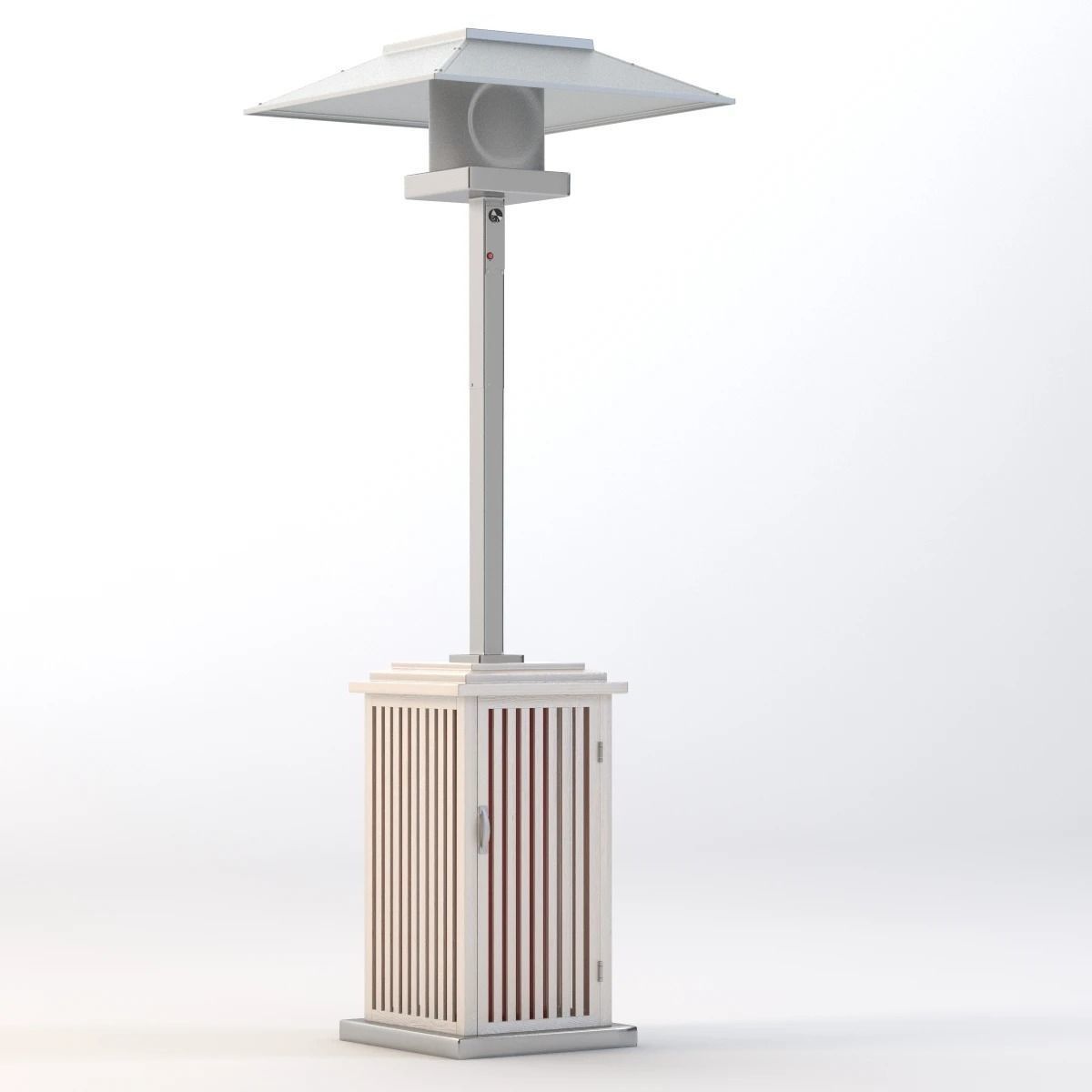 Wooden Look Patio Heater 3D model_1