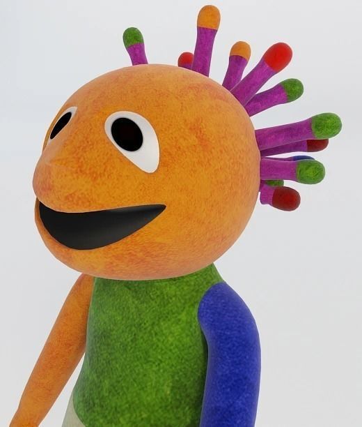 Wink Muppet Toy 3D model_2