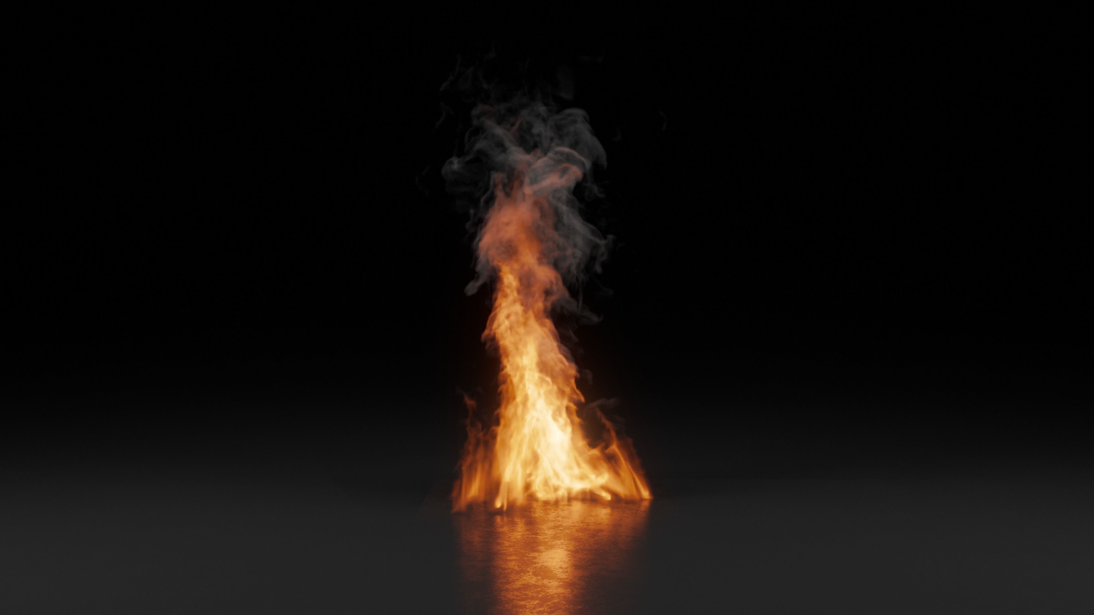 3D Fireplace Animation 3D model_7