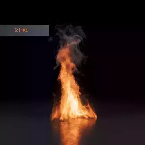 3D Fireplace Animation 3D model