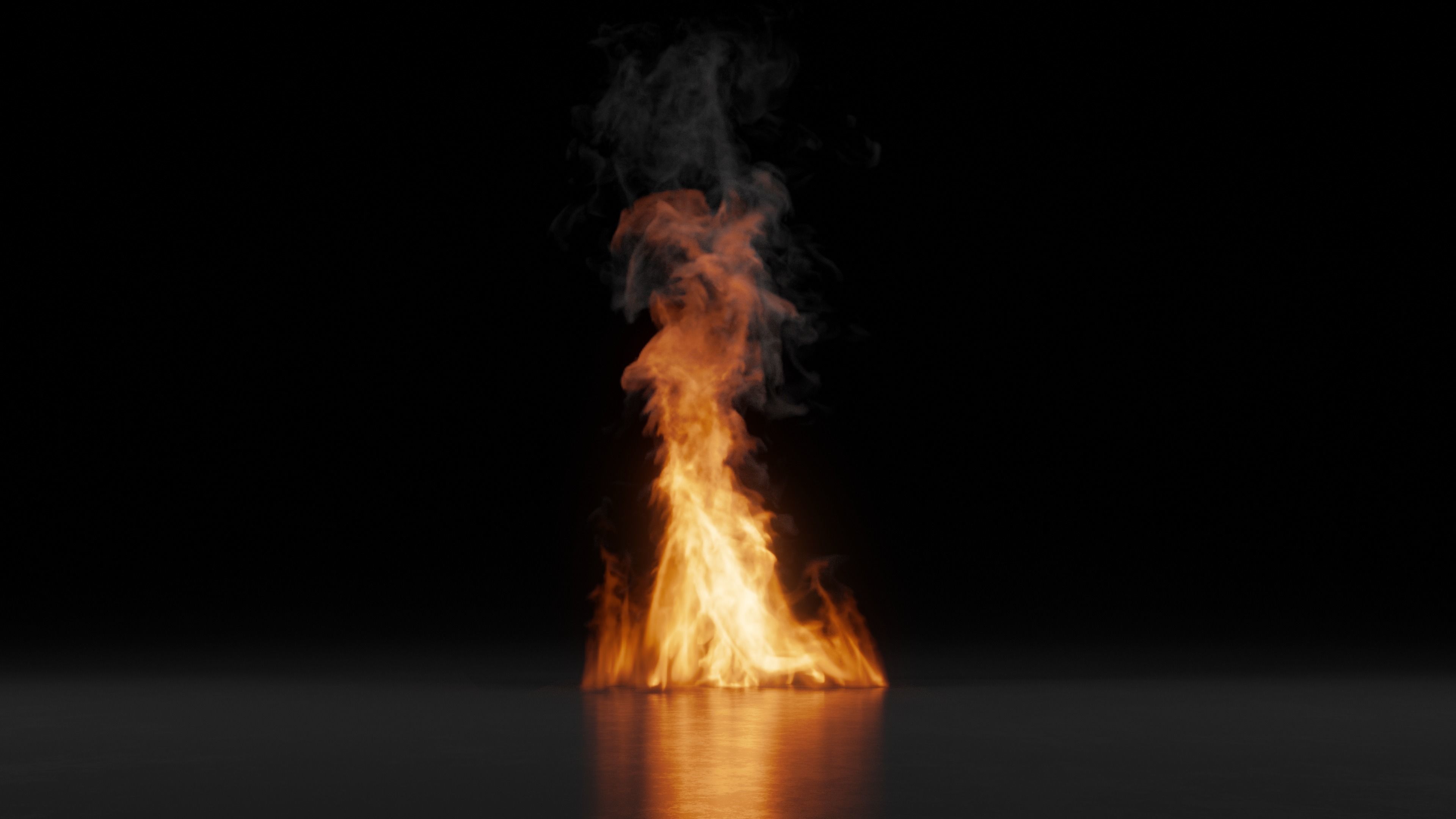 3D Fireplace Animation 3D model_8