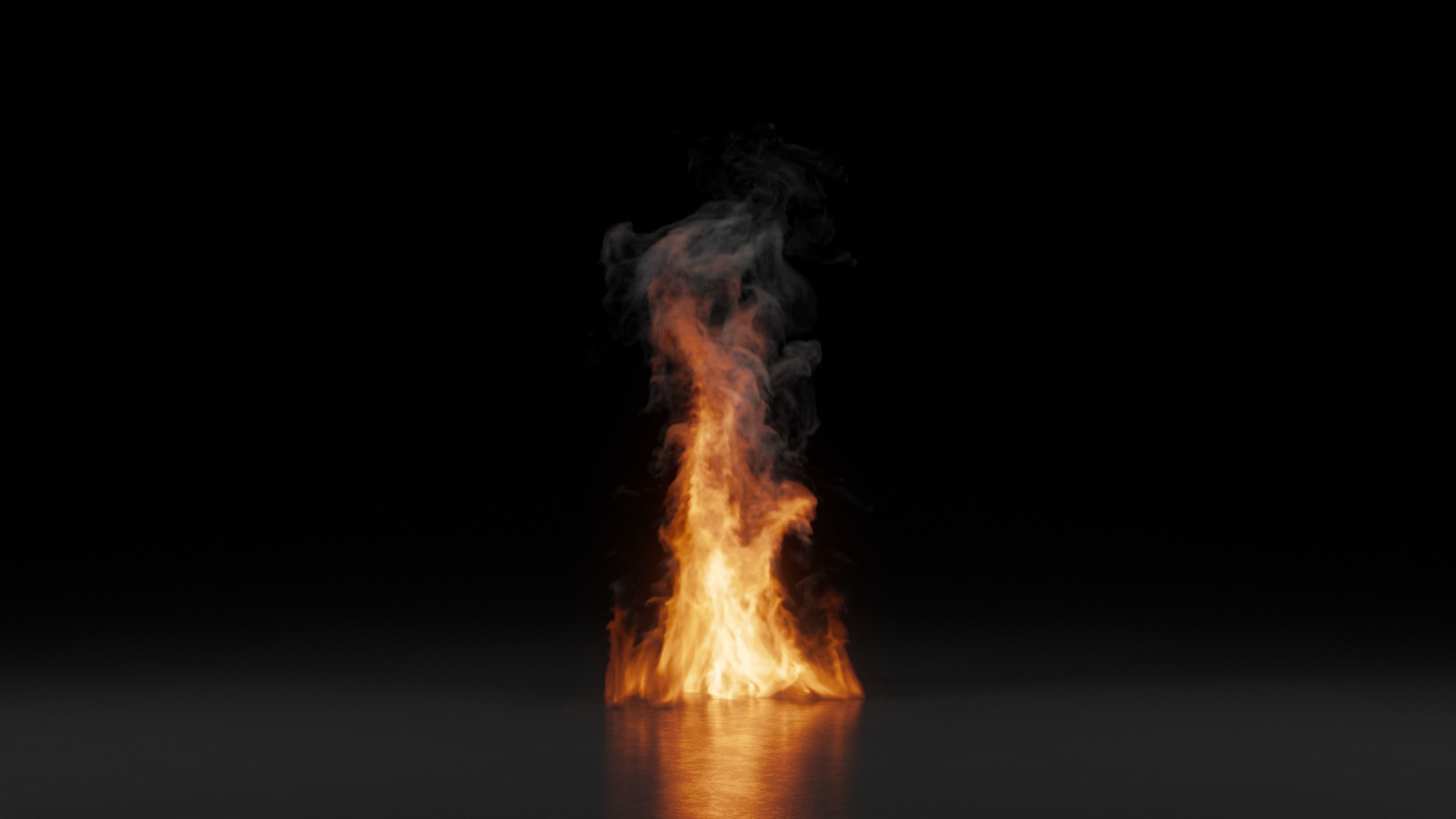 3D Fireplace Animation 3D model_6