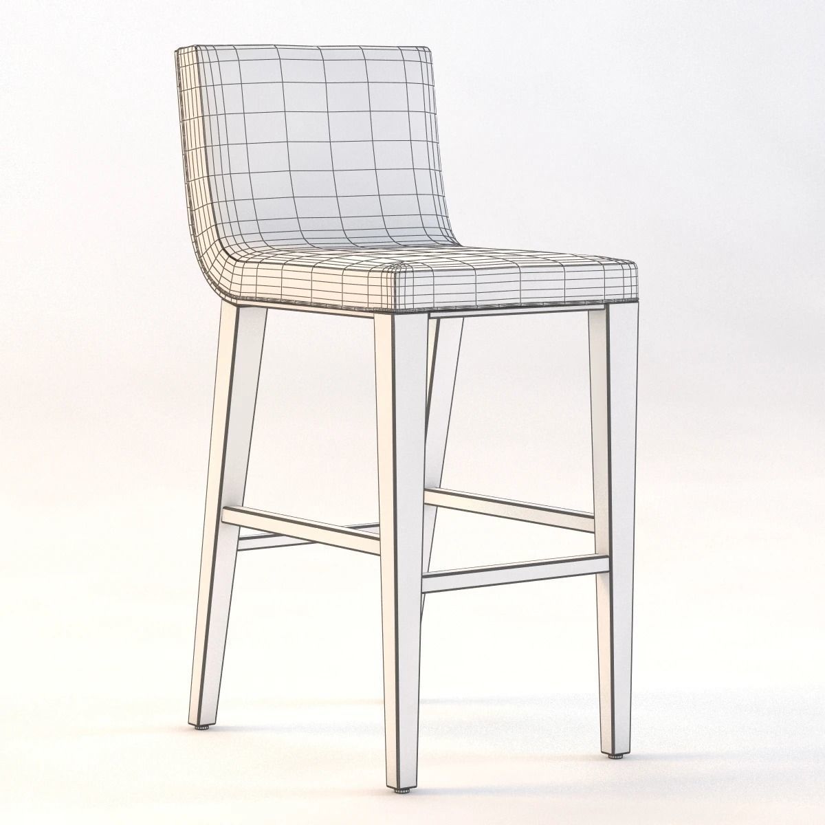 Wickliff Barstool 3D model_2