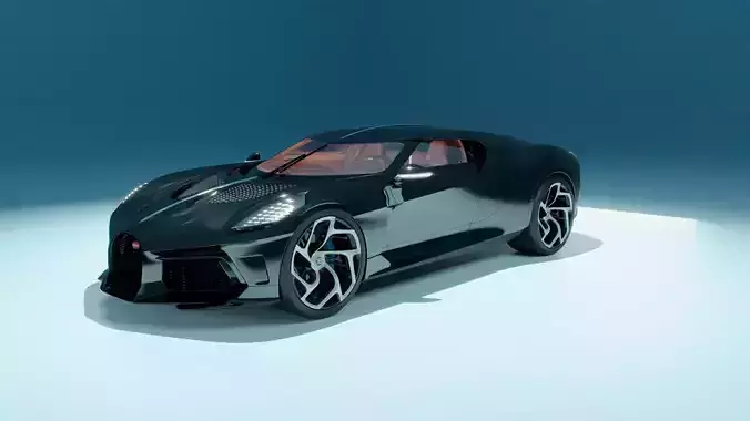 BUGATTI LA VOITURE NOIRE WITH RIG 3D print model