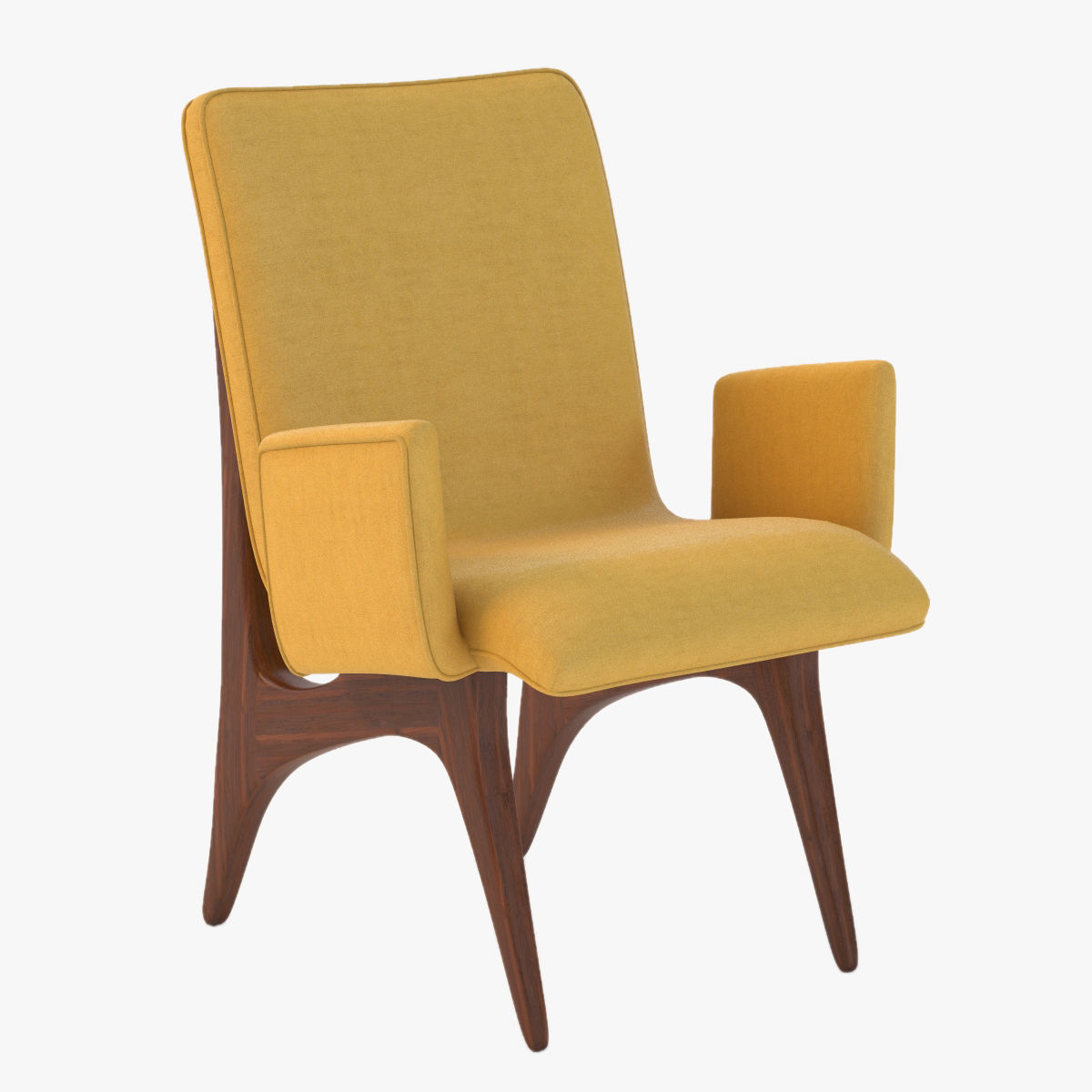 Vladimir Kagan Armchair 3D model CGTrader