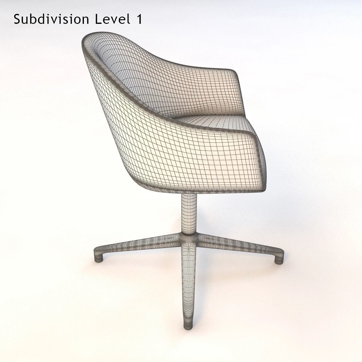 Vitra Softshell Chair 3D model_4