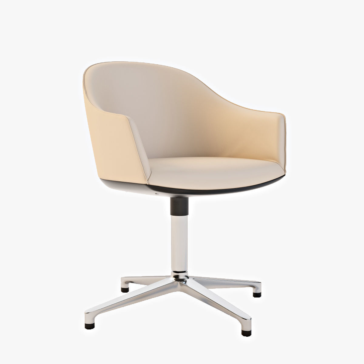Vitra Softshell Chair 3D model_13