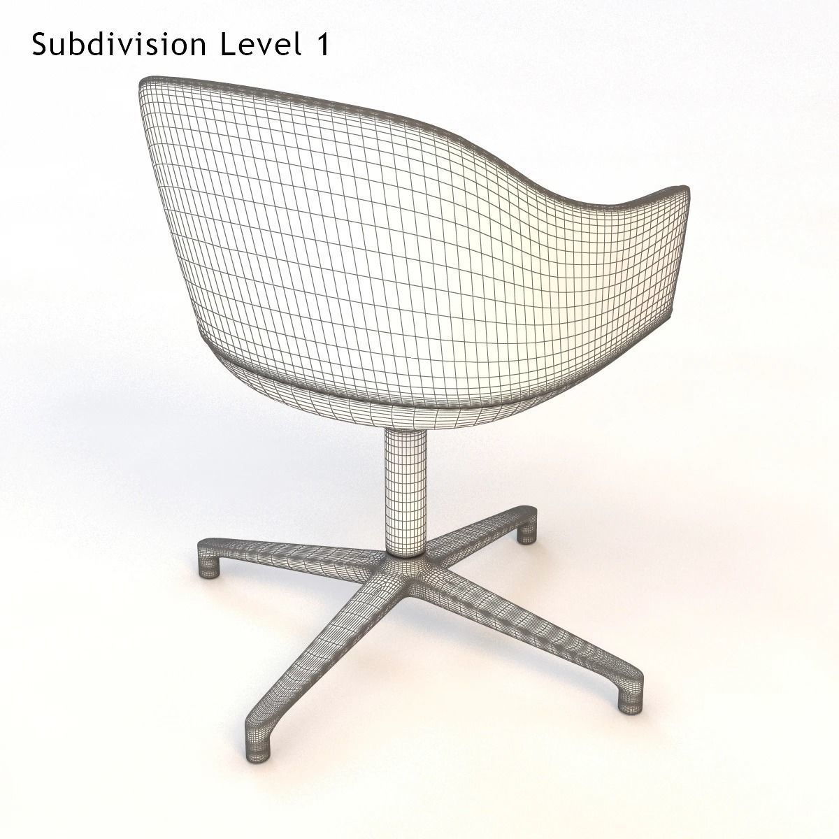 Vitra Softshell Chair 3D model_7