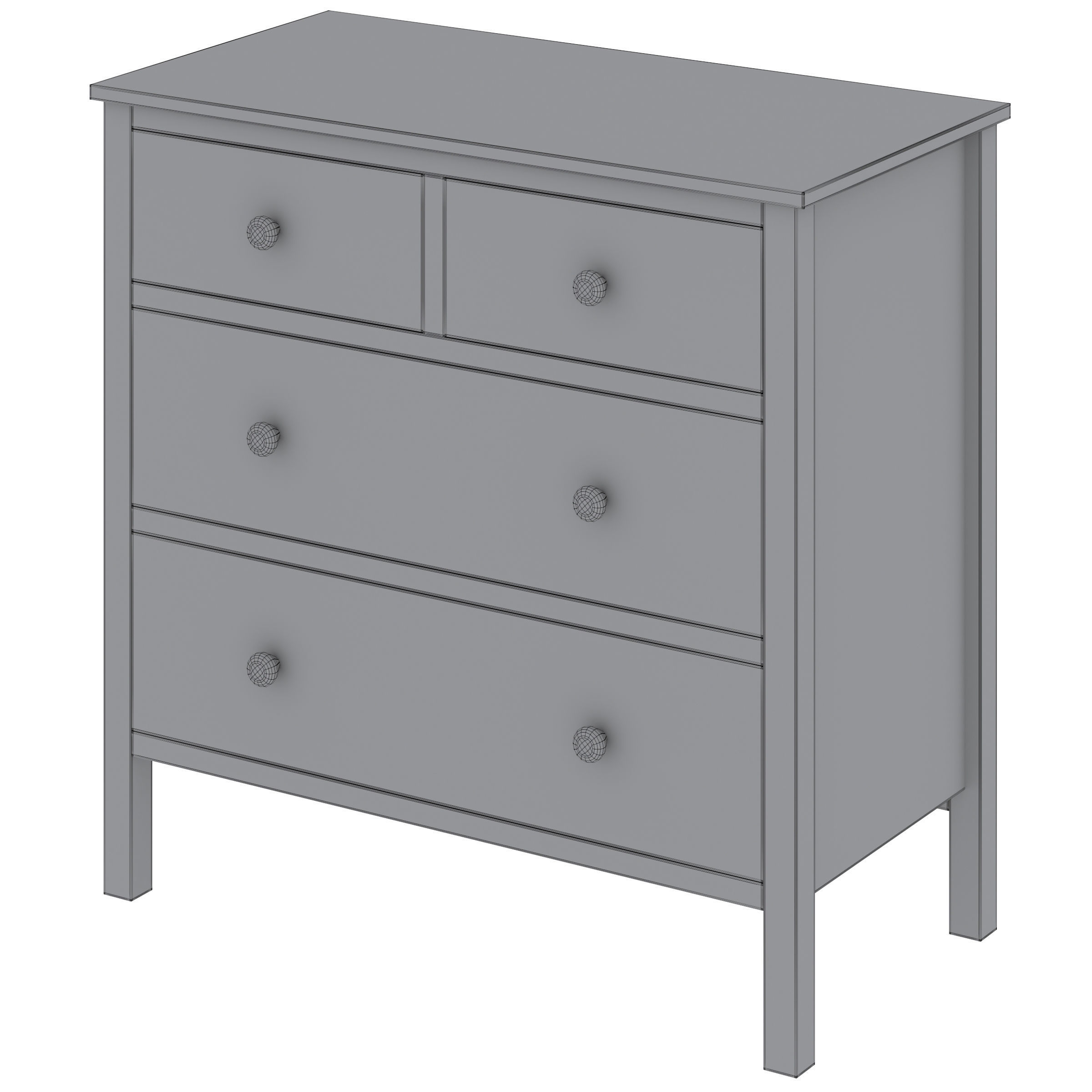 Bedside Cabinet and chest of drawers Ashin by LA REDOUTE 3D model_8