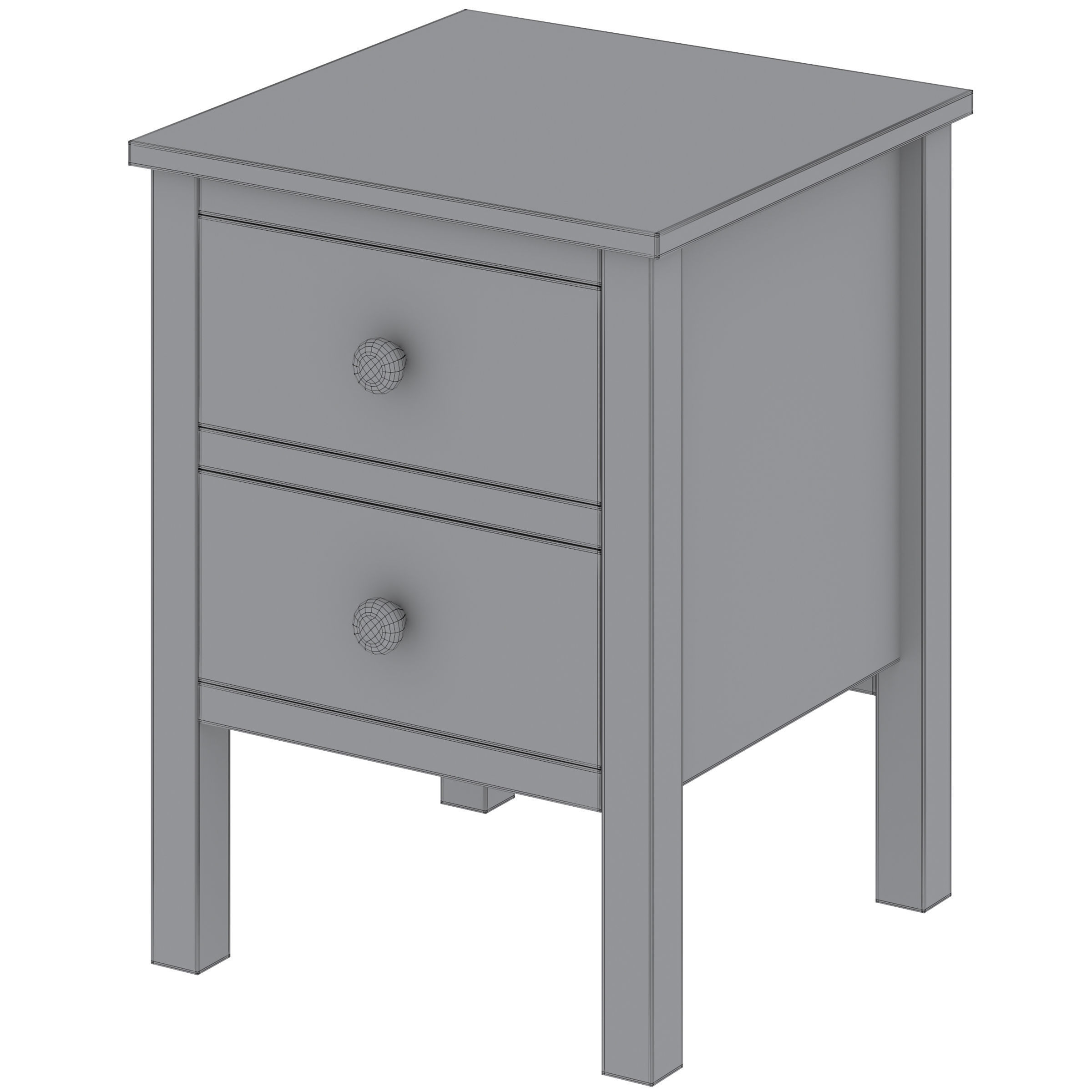 Bedside Cabinet and chest of drawers Ashin by LA REDOUTE 3D model_9