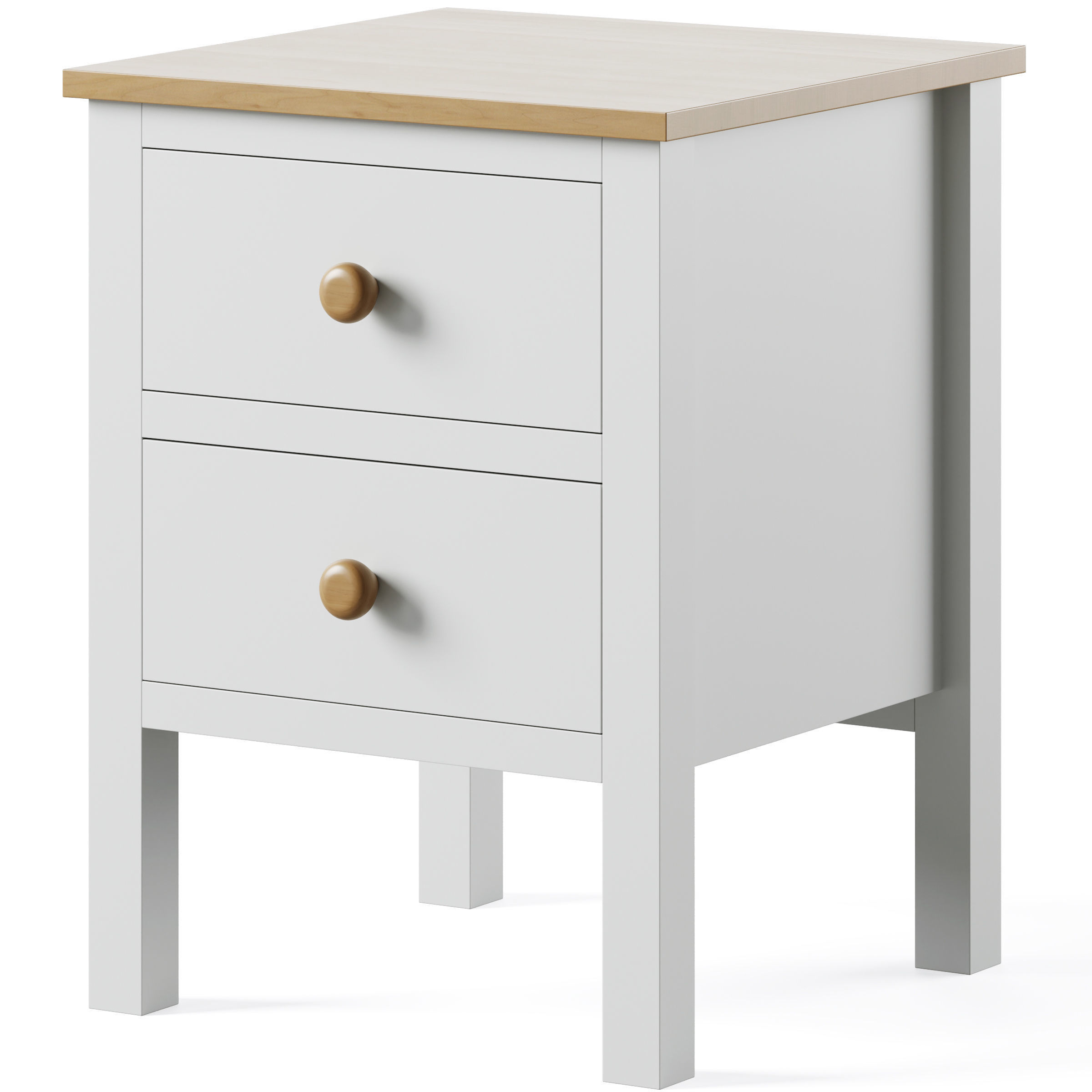 Bedside Cabinet and chest of drawers Ashin by LA REDOUTE 3D model_2